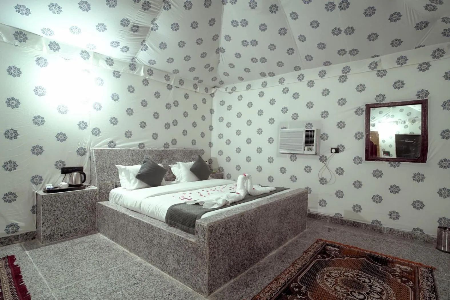 Bed in Thar Resort Jaisalmer