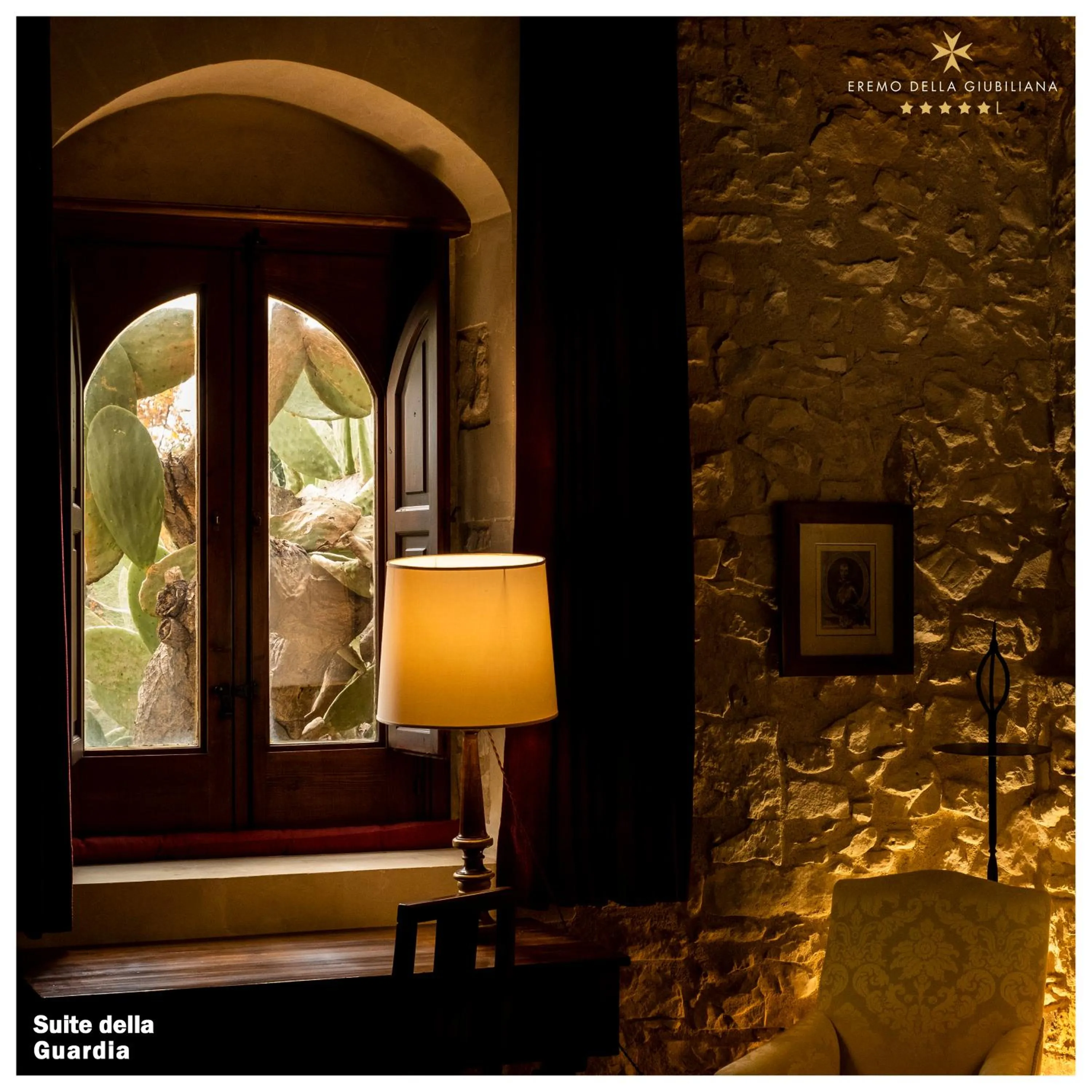 Decorative detail in Eremo Della Giubiliana