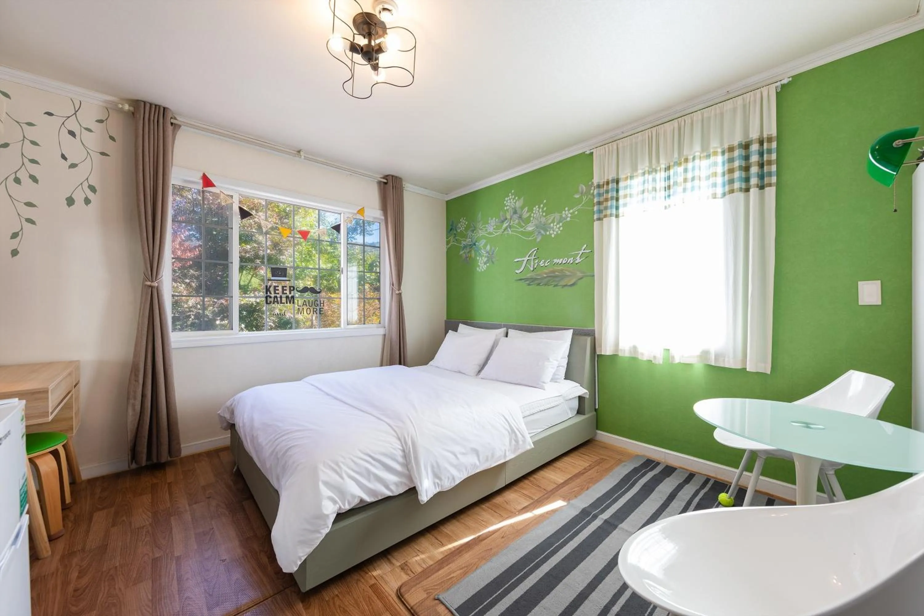 Bed in Gapyeong Morning Calm Pension