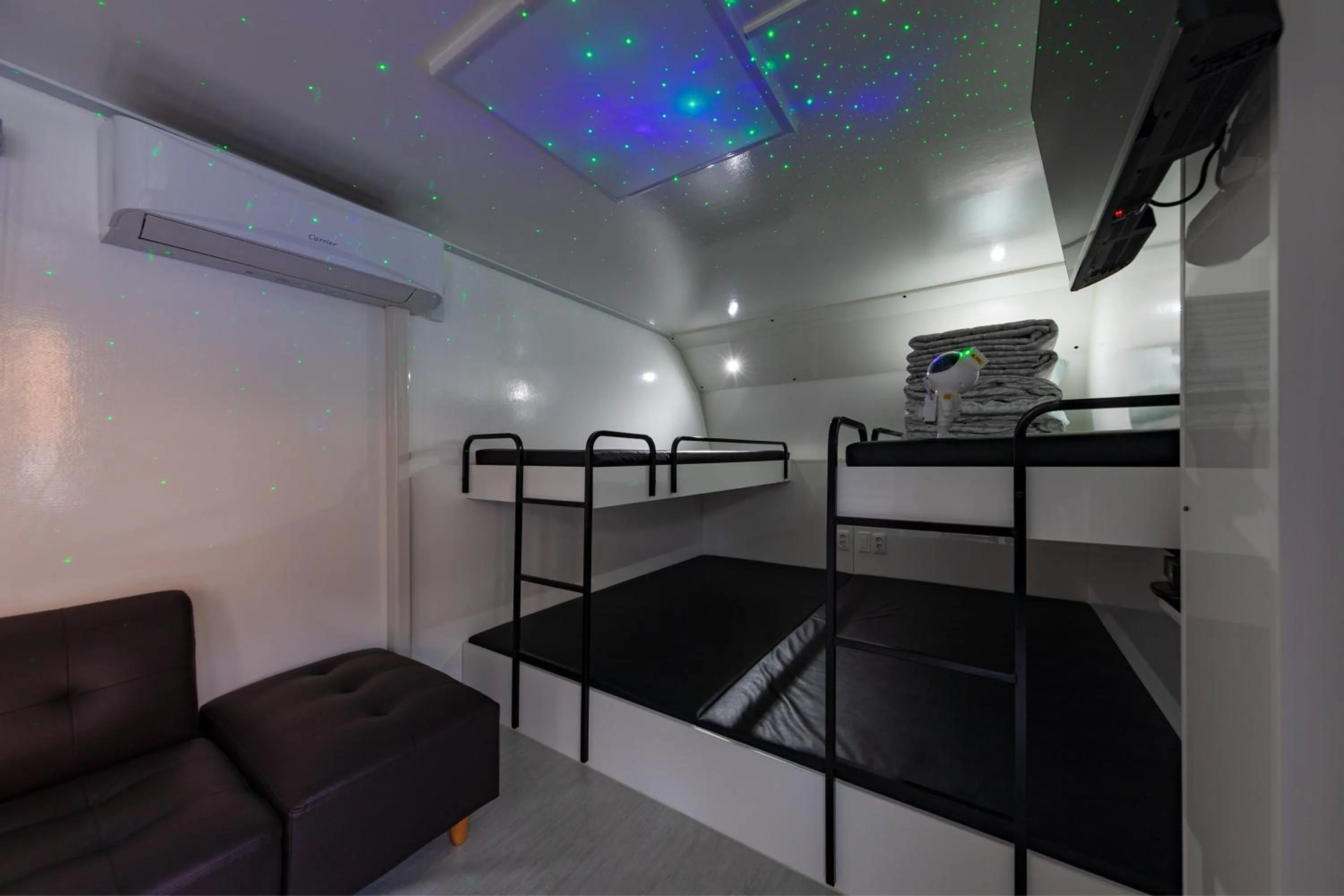Bed in Jade Byeolbit Caravan