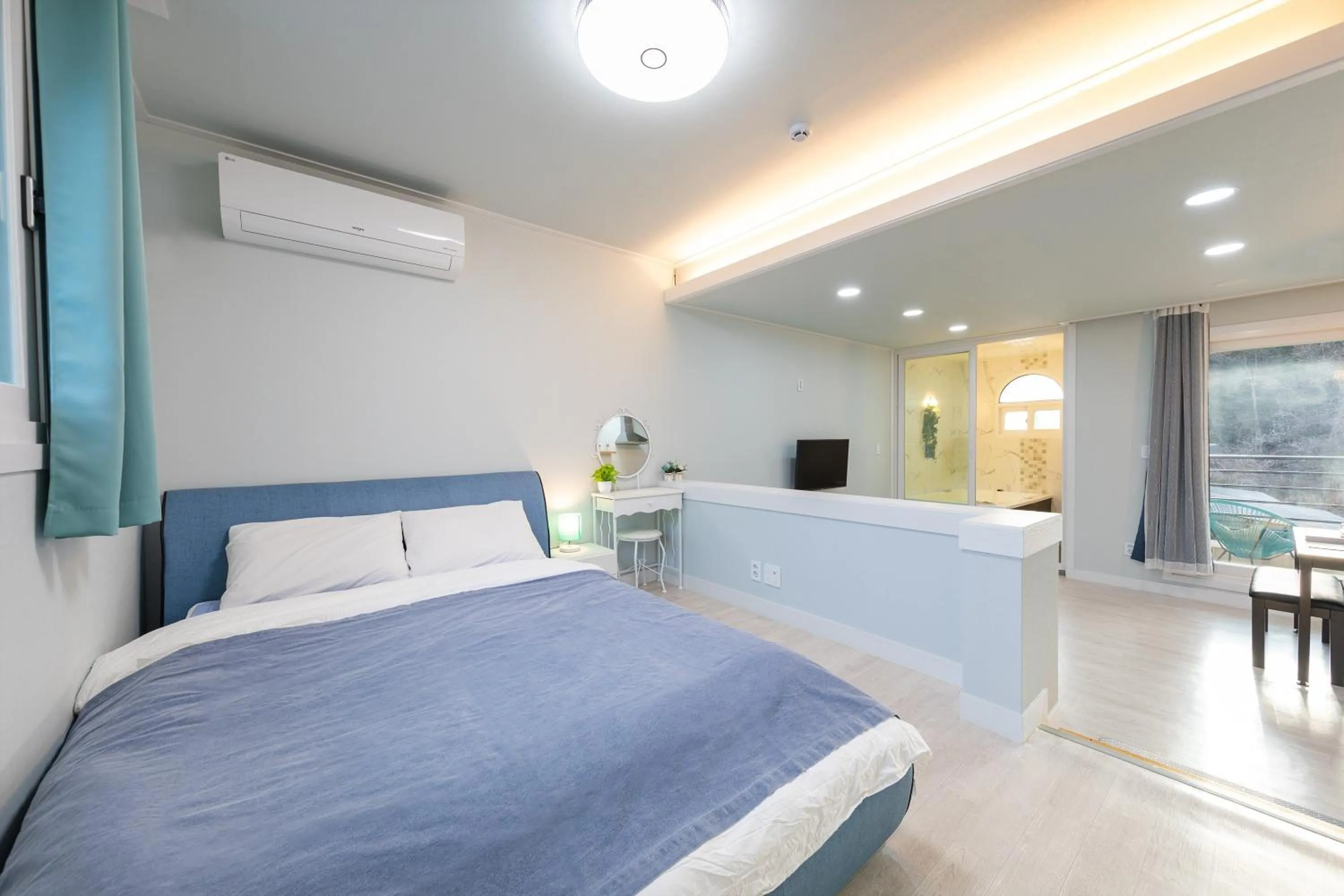 Bed in Yangpyeong Notobook Pension