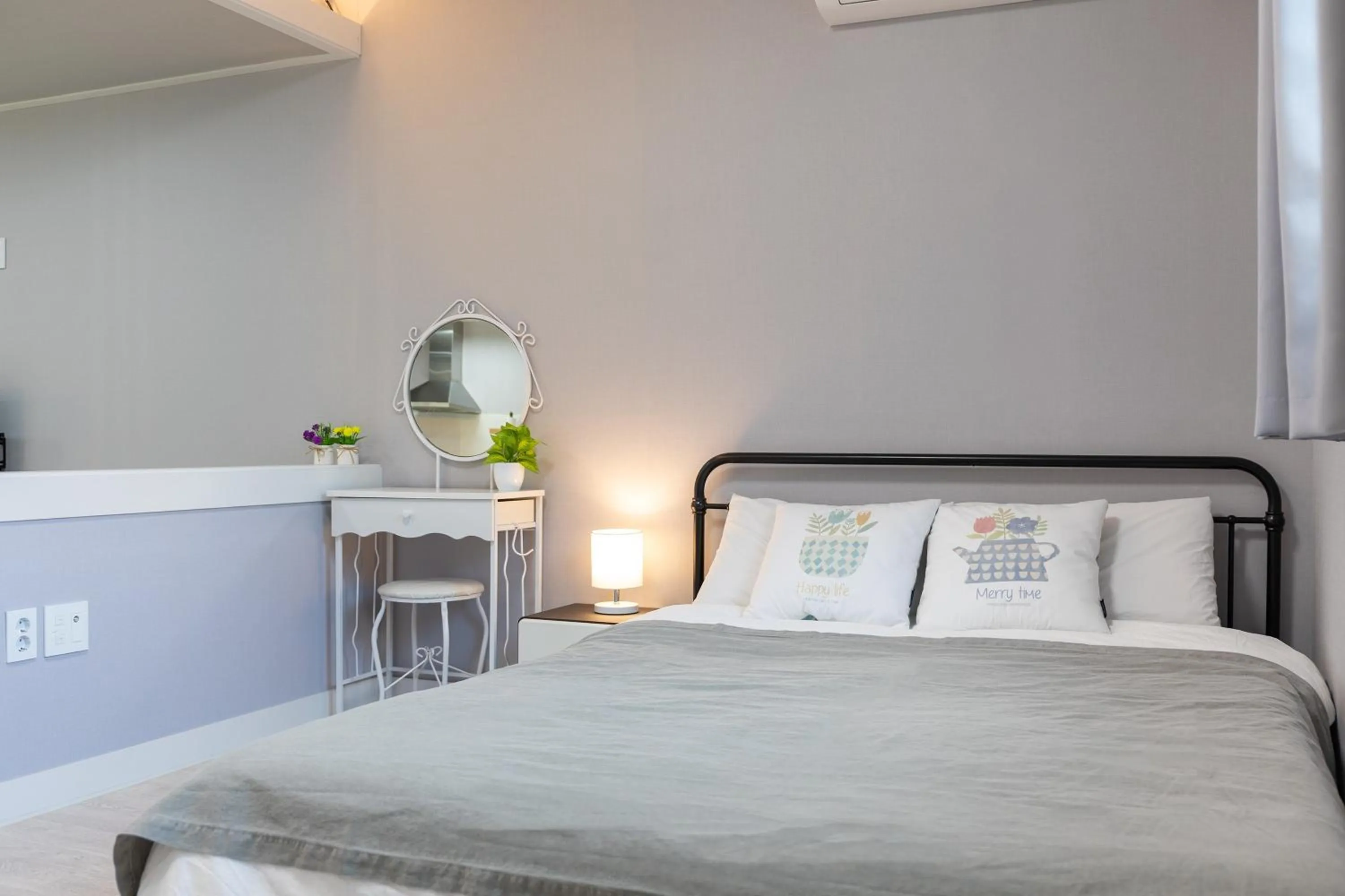 Bed in Yangpyeong Notobook Pension