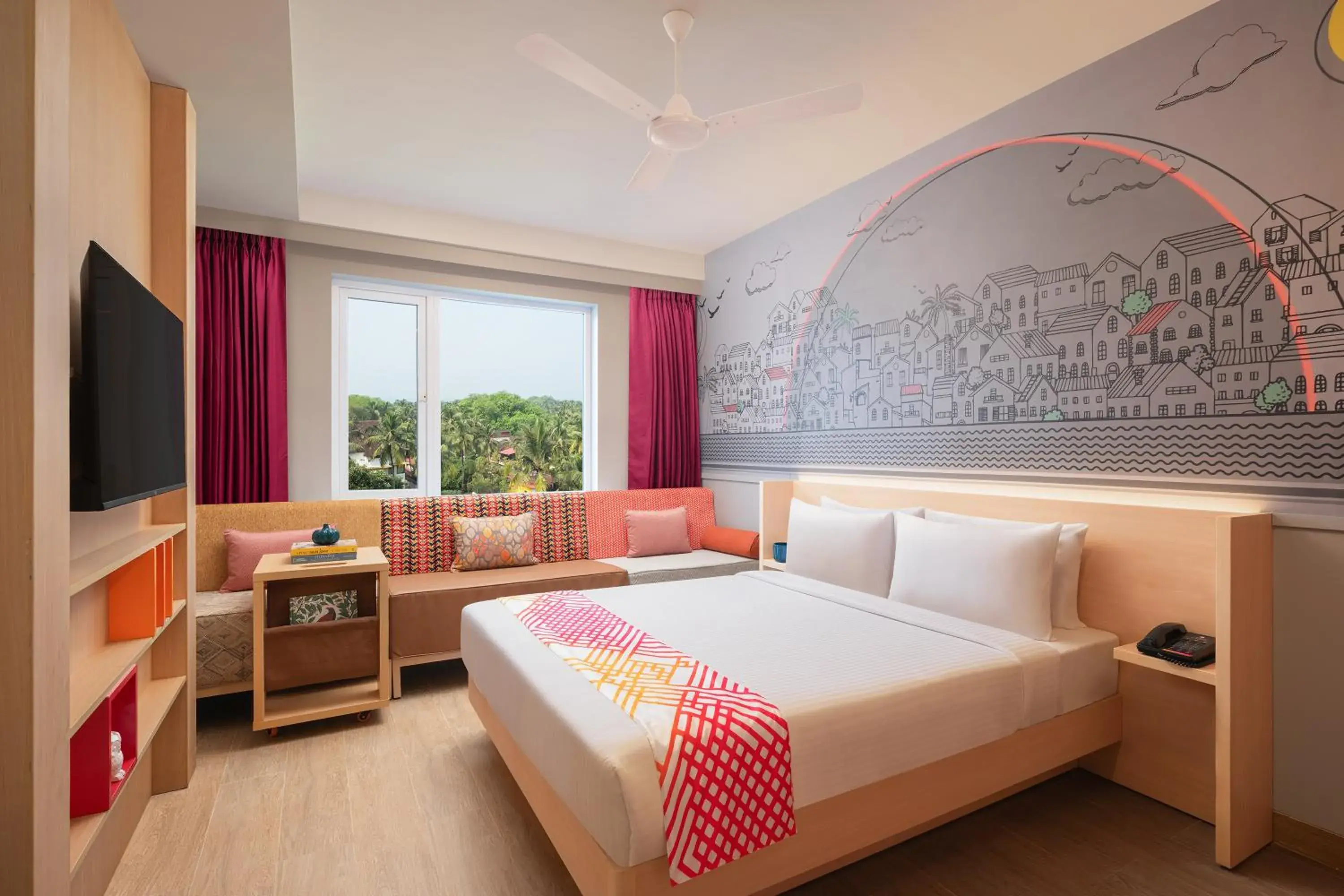 Luxe Queen Room-Pool View in Ginger Goa Candolim Luxe Queen Room-Pool View in Ginger Goa Candolim