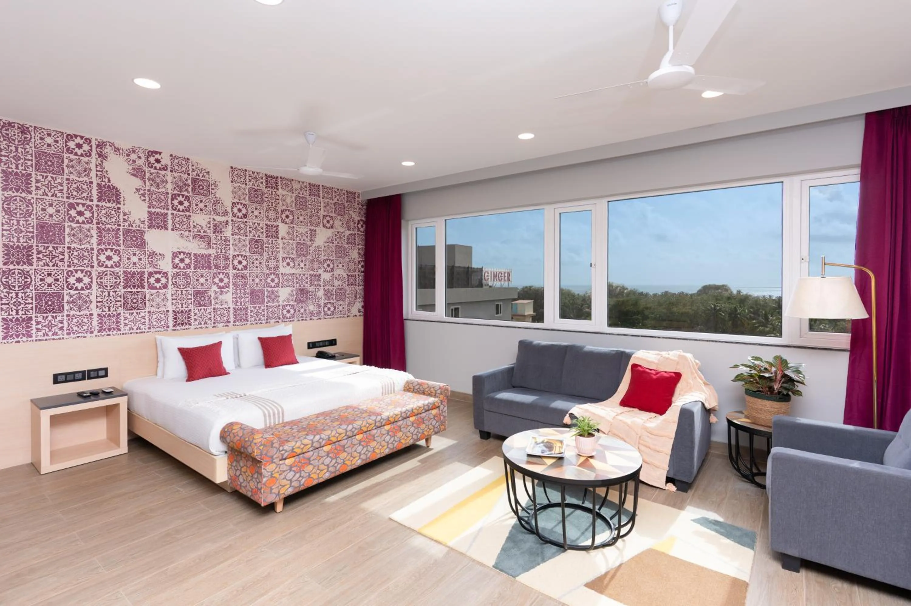 Bedroom, Bed in Ginger Goa Candolim