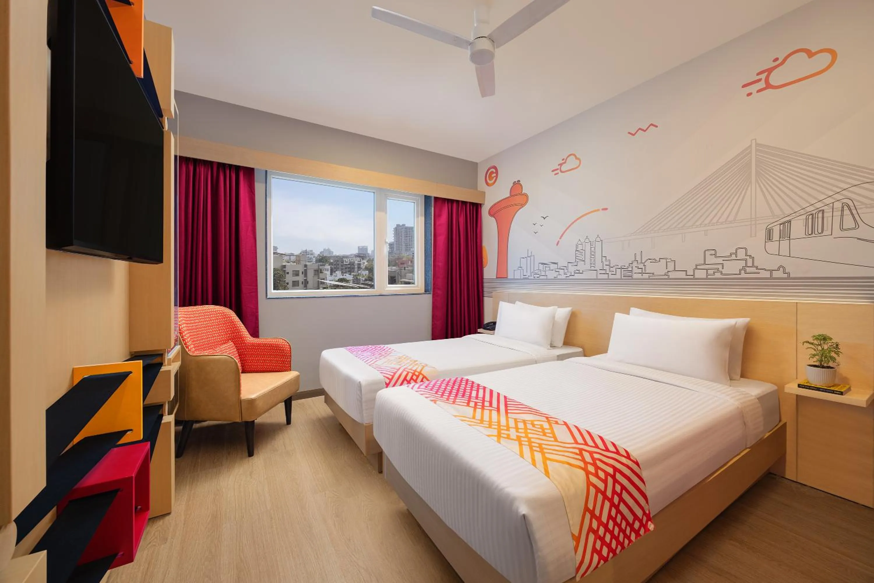 Bedroom, Bed in Ginger Nagpur City Centre