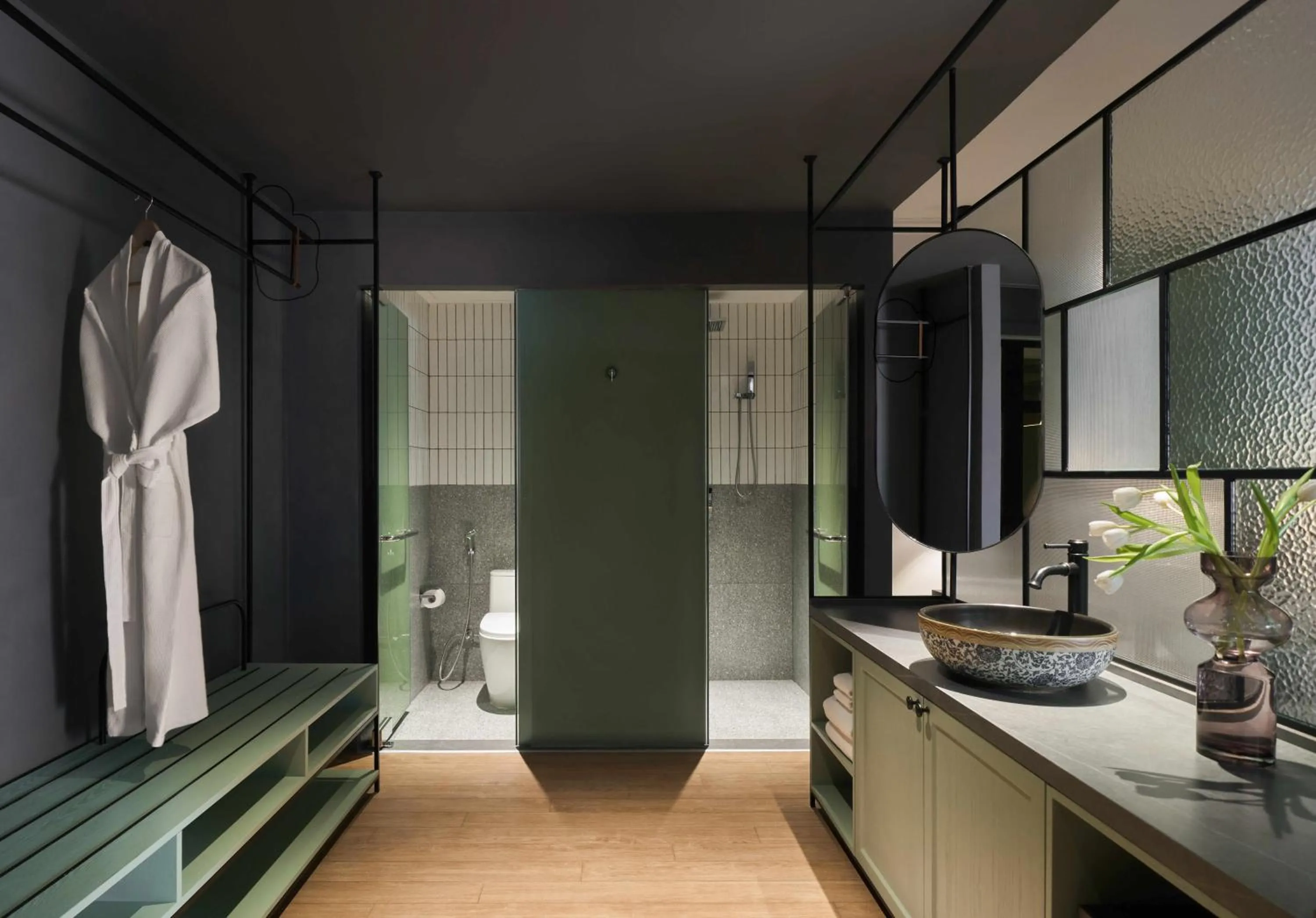 Shower in Signature by M Village Danang Heritage, A modern luxury stay