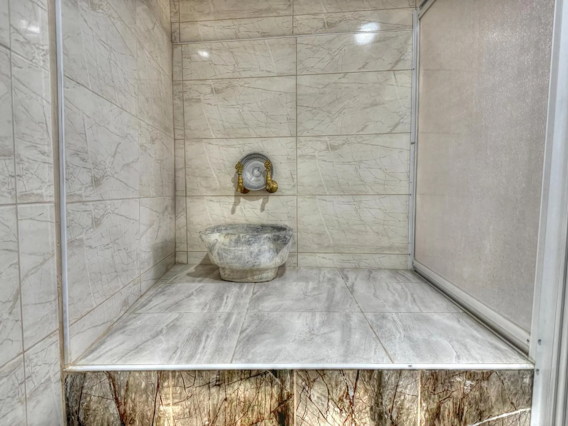 Shower in Panda Stone House