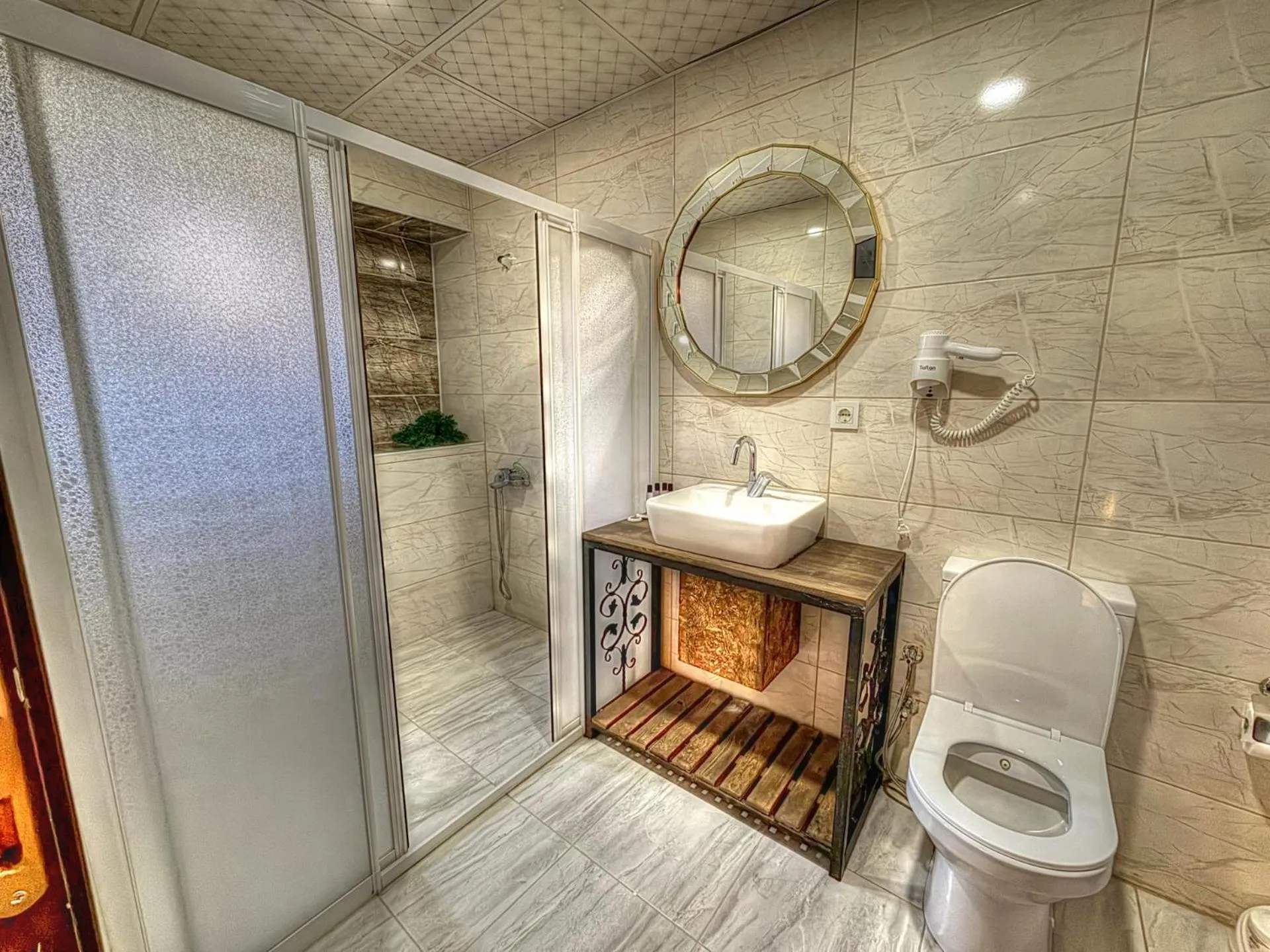 Shower in Panda Stone House