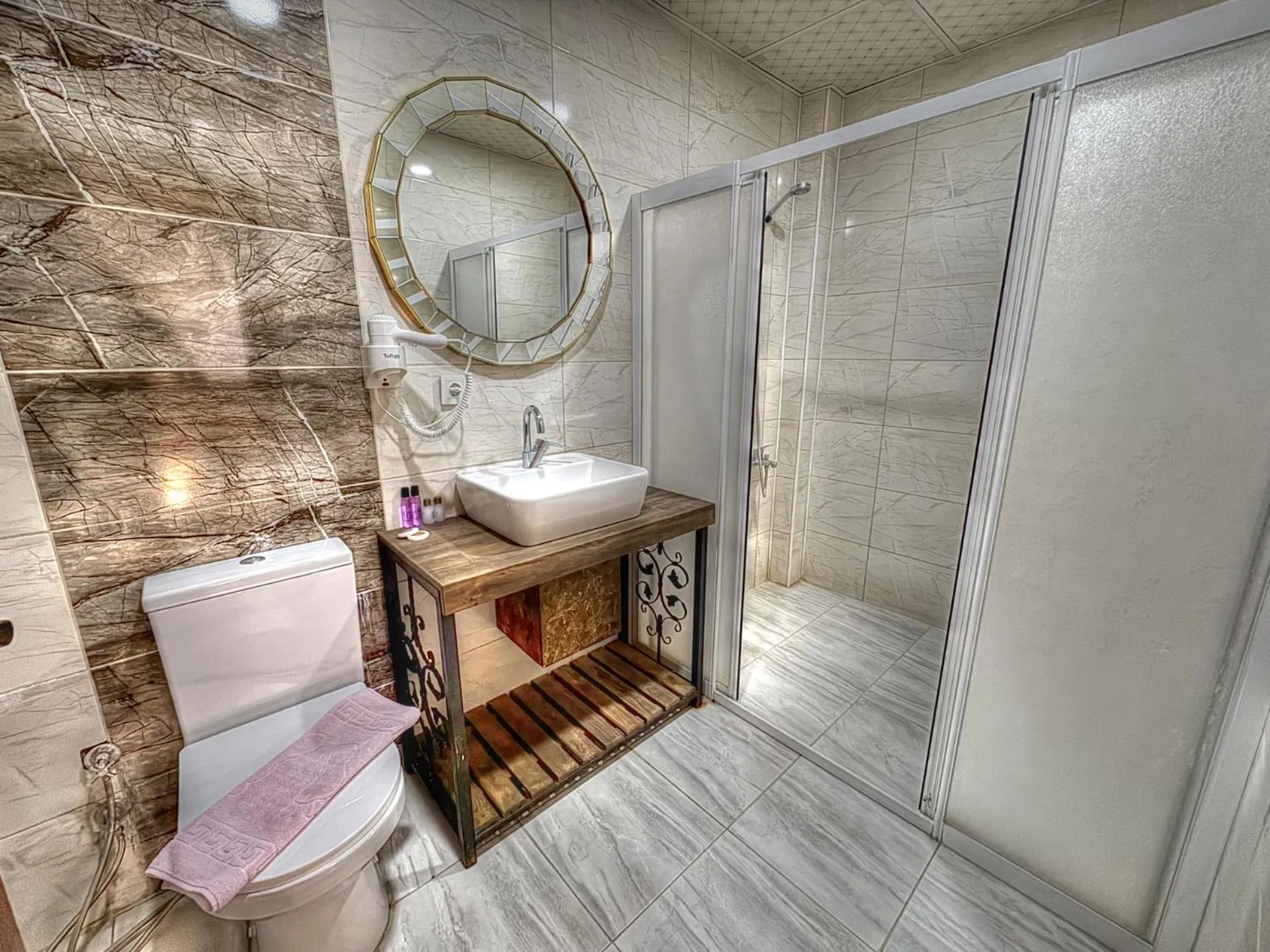 Shower in Panda Stone House