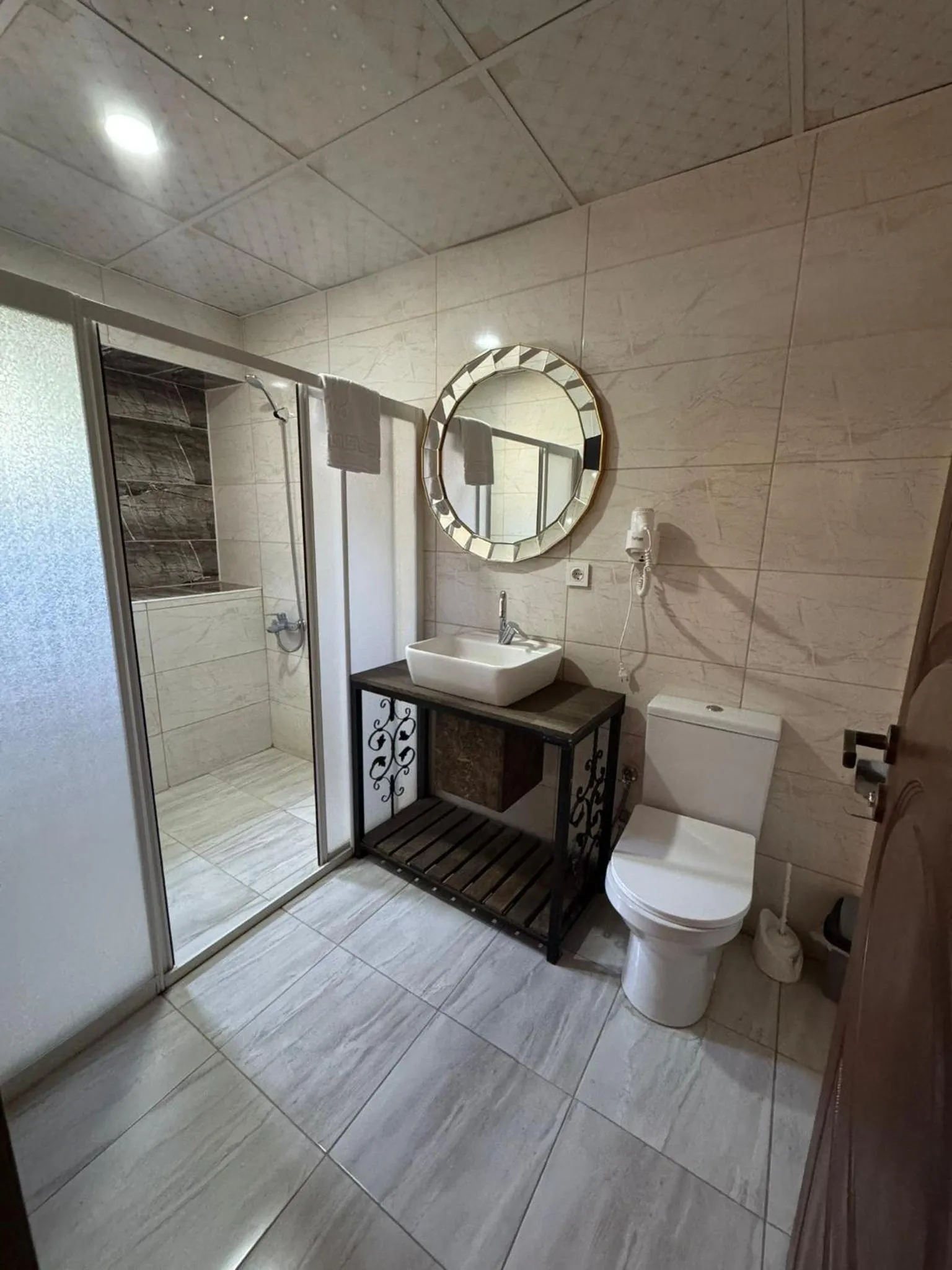 Shower in Panda Stone House