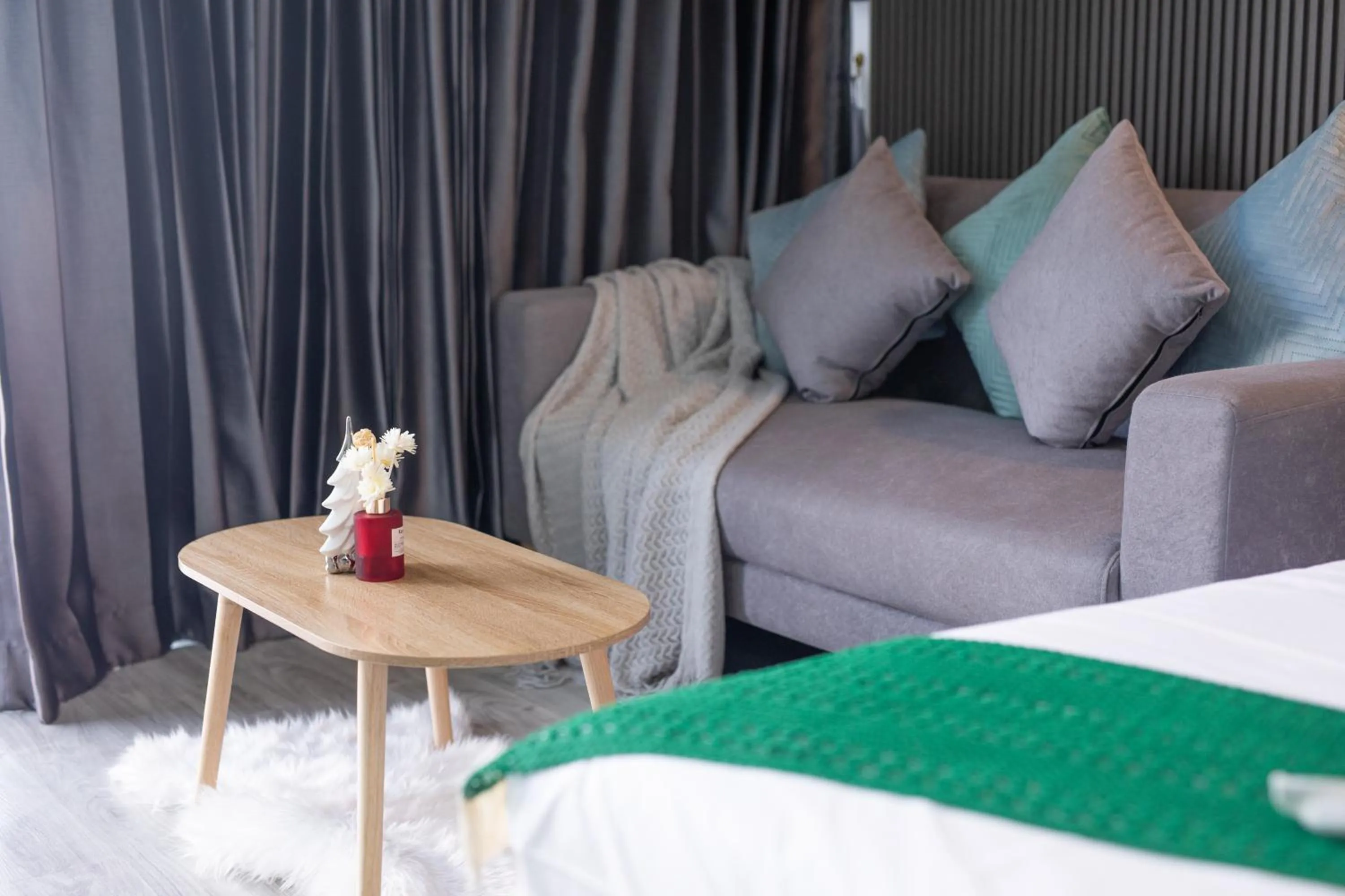 Bed in Best Time Pool Suites