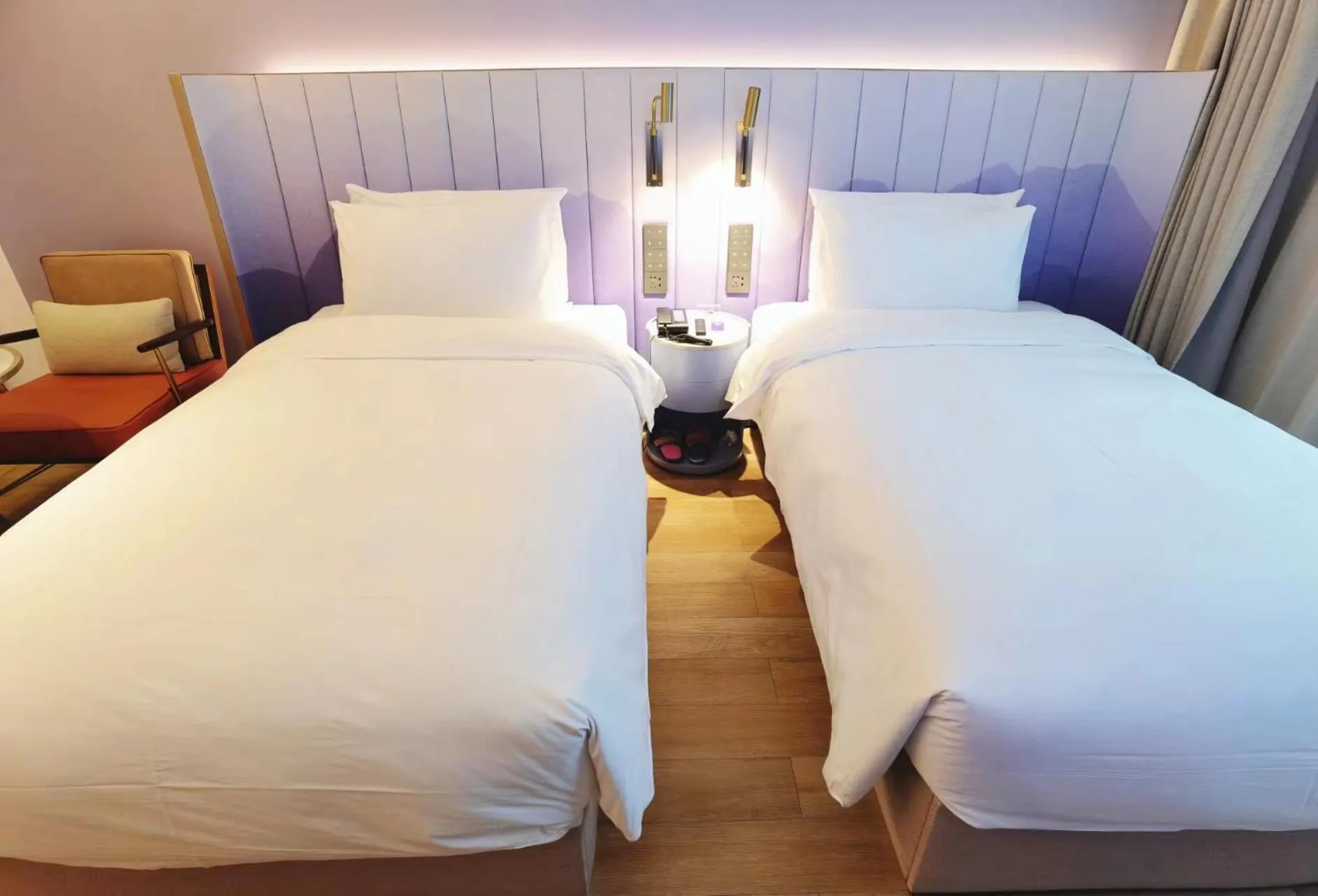Bed in Manxin Hotel Shanghai Hongqiao Airport International Exhibition Center