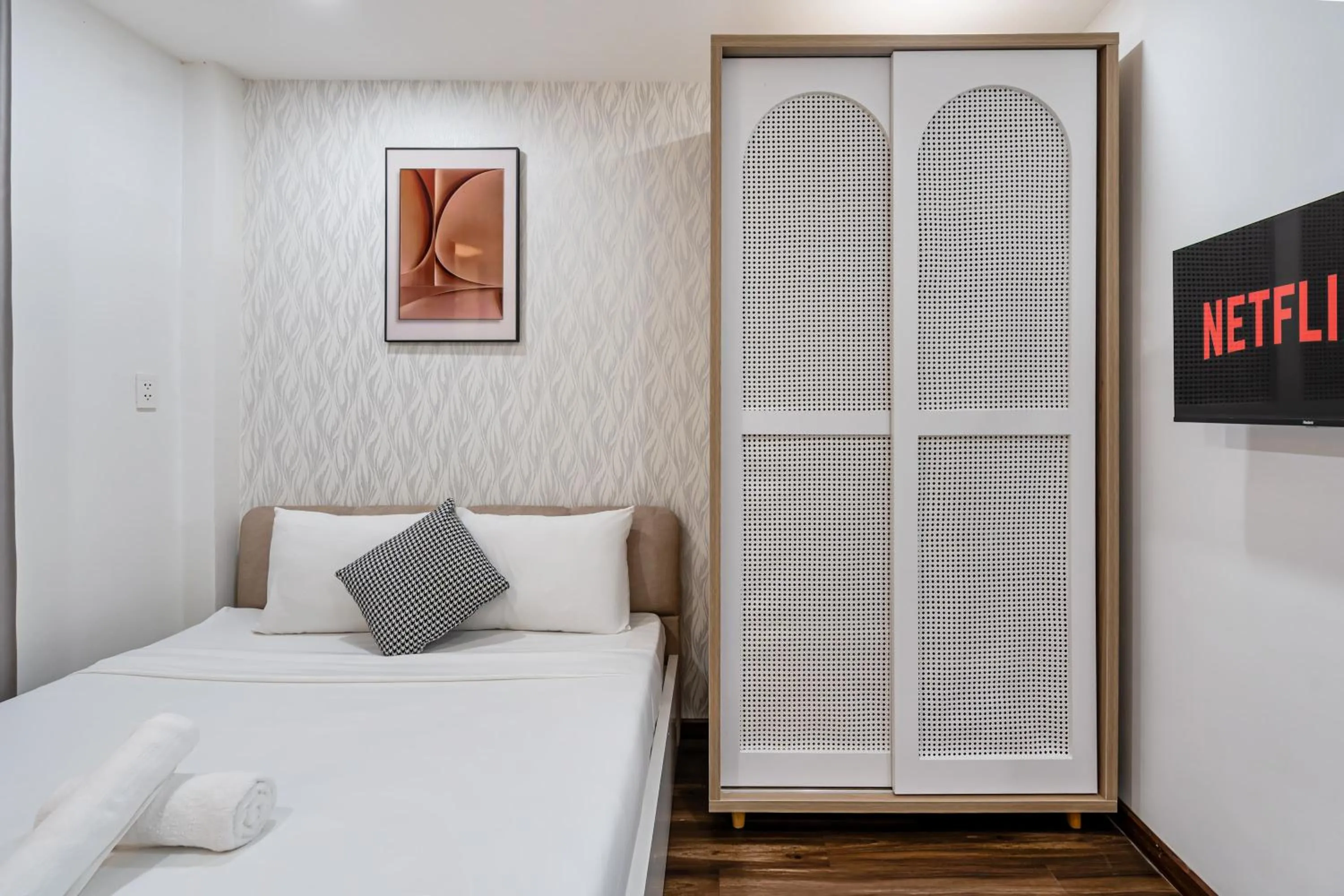 Bed in Lotus Lalala Inn Hotel