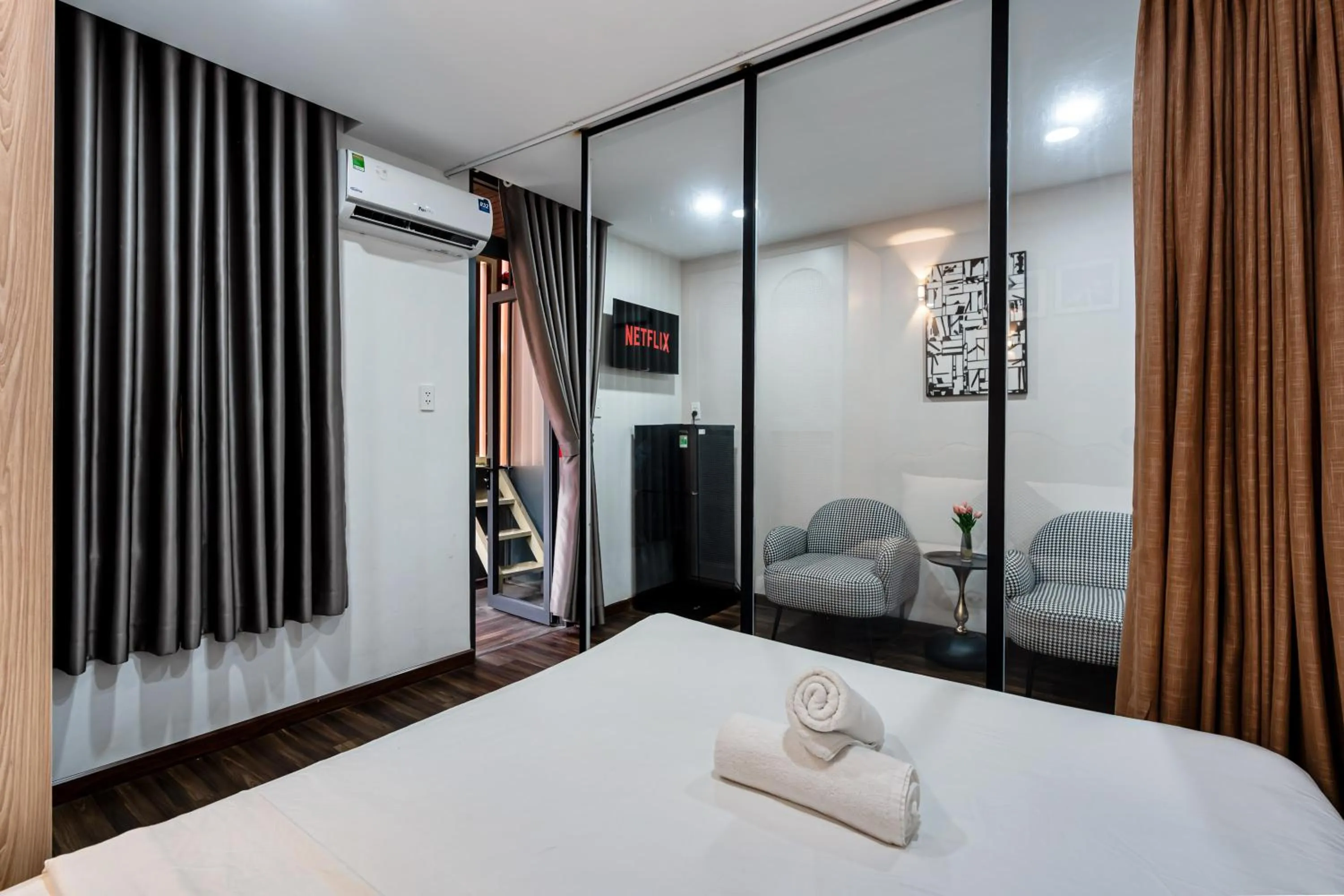 Bed in Lotus Lalala Inn Hotel