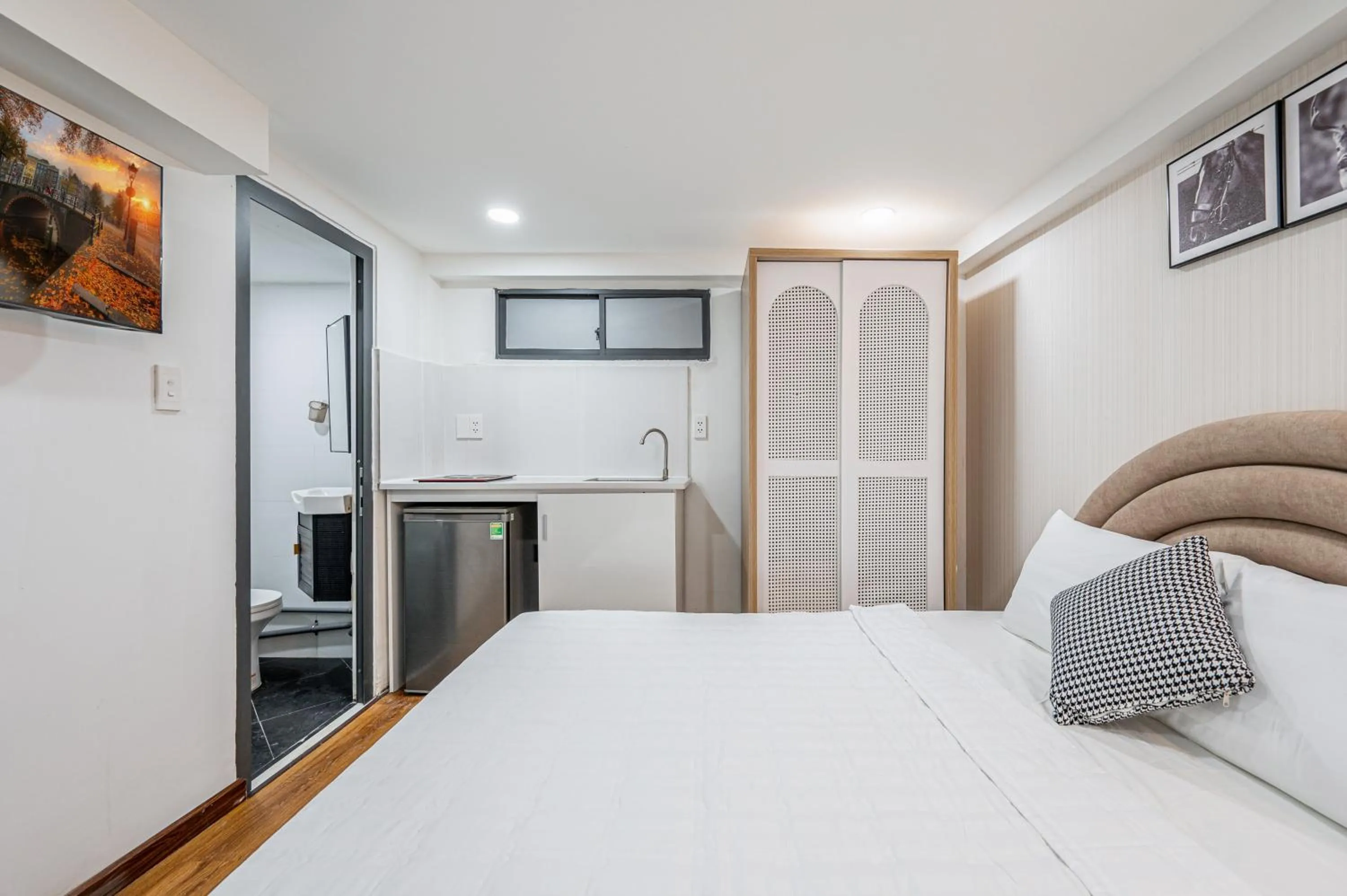 Bed in Lotus Lalala Inn Hotel