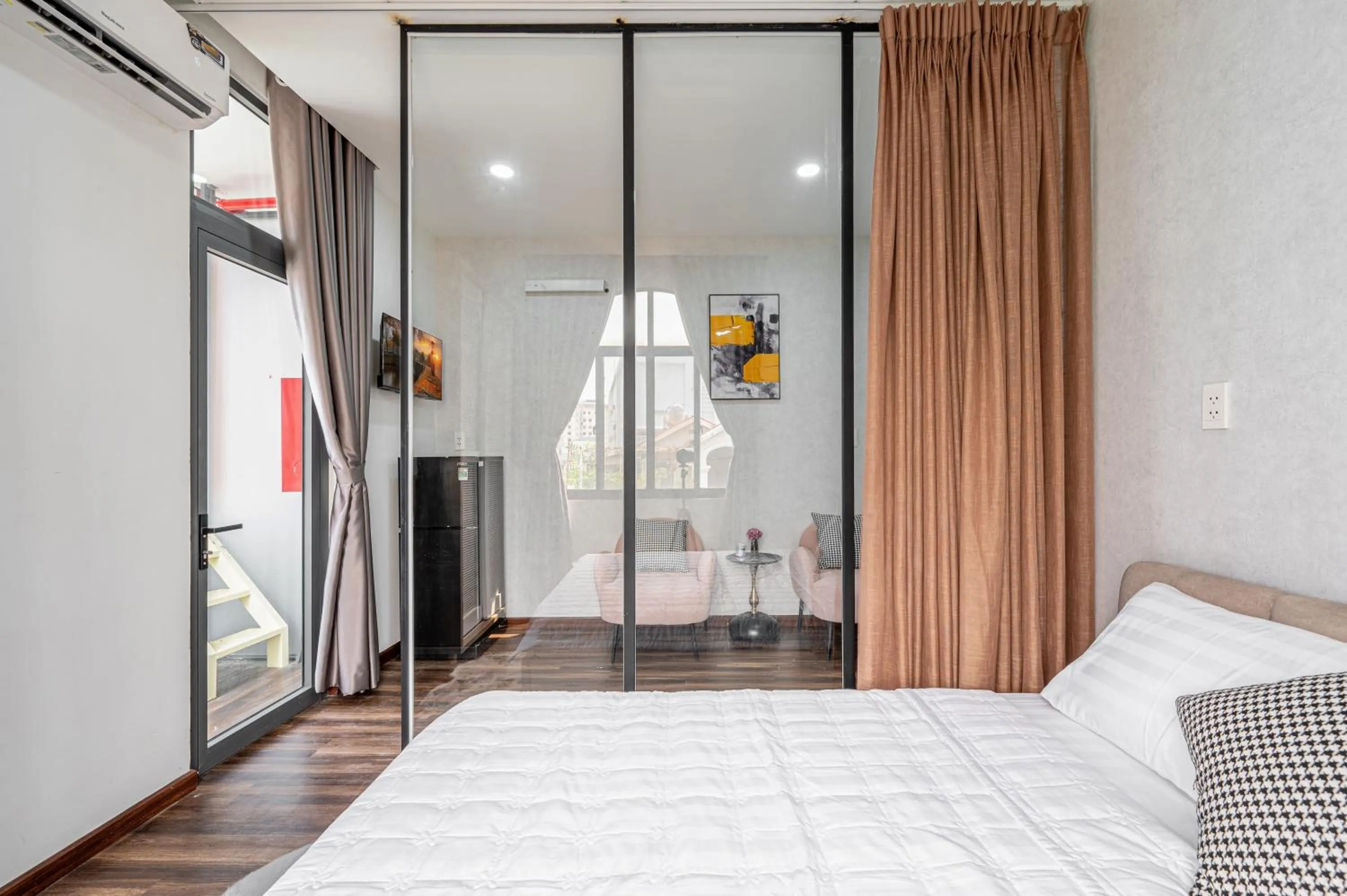 Bed in Lotus Lalala Inn Hotel