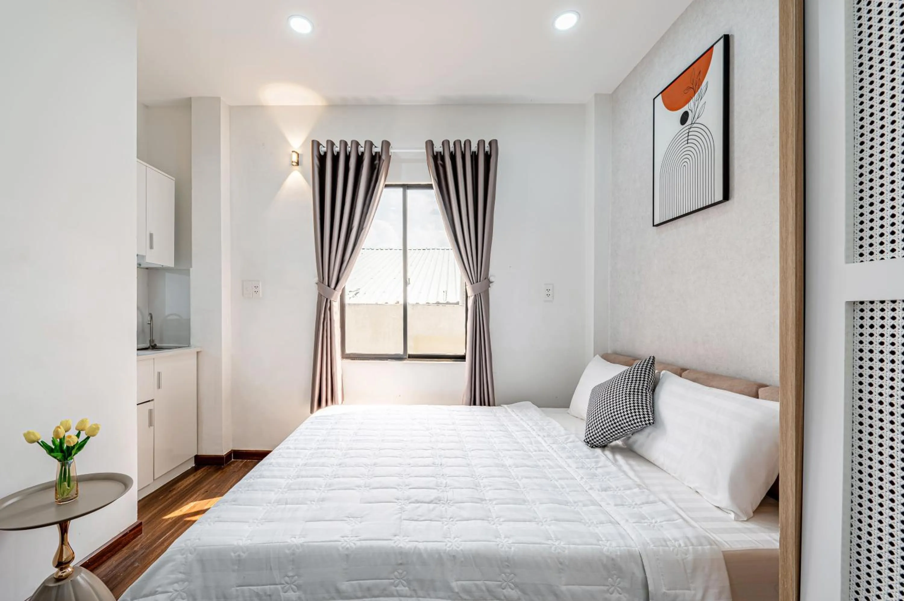 TV and multimedia, Bed in Lotus Lalala Inn Hotel