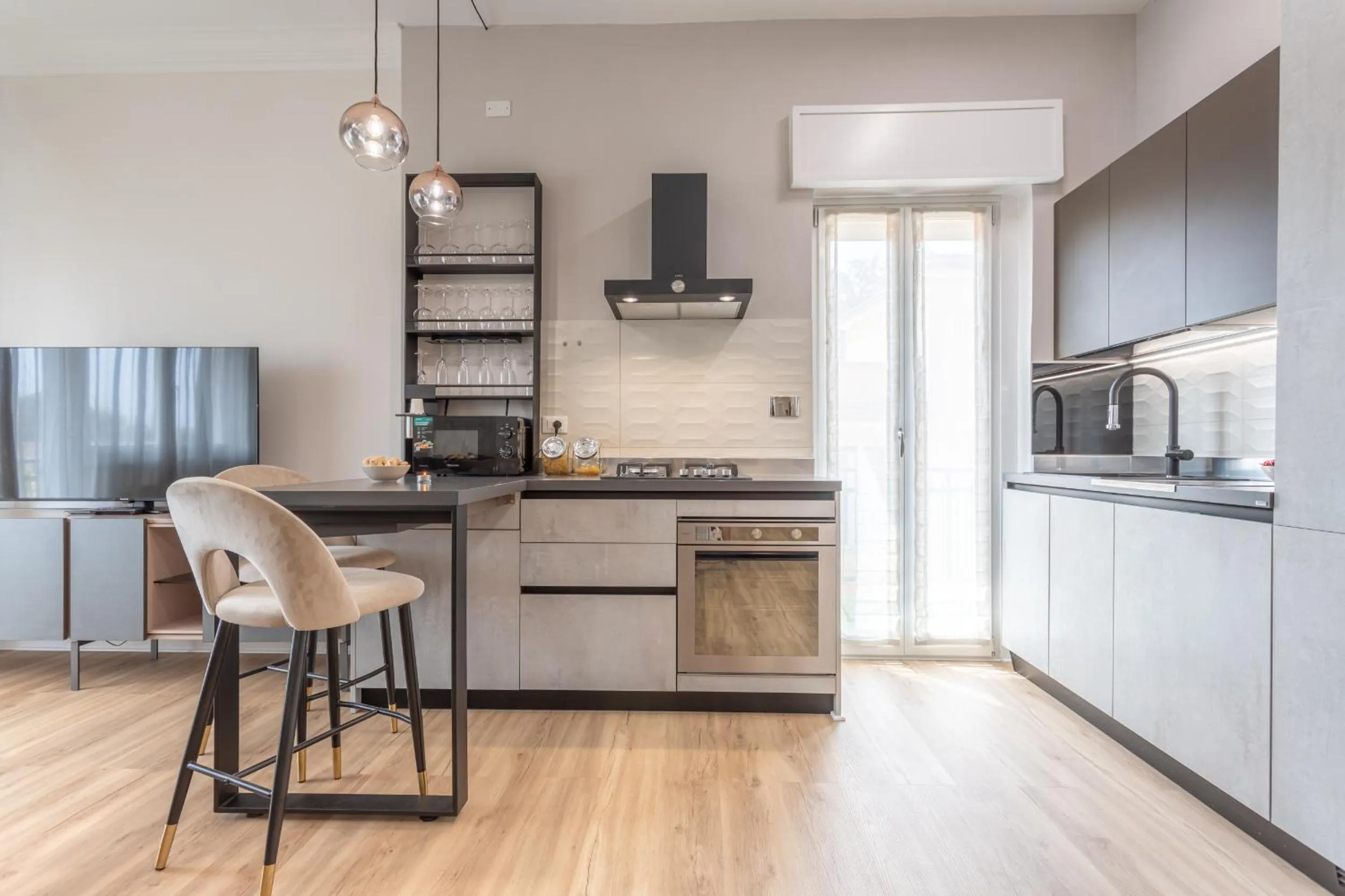 Kitchen or kitchenette in San Pietro Panoramic View