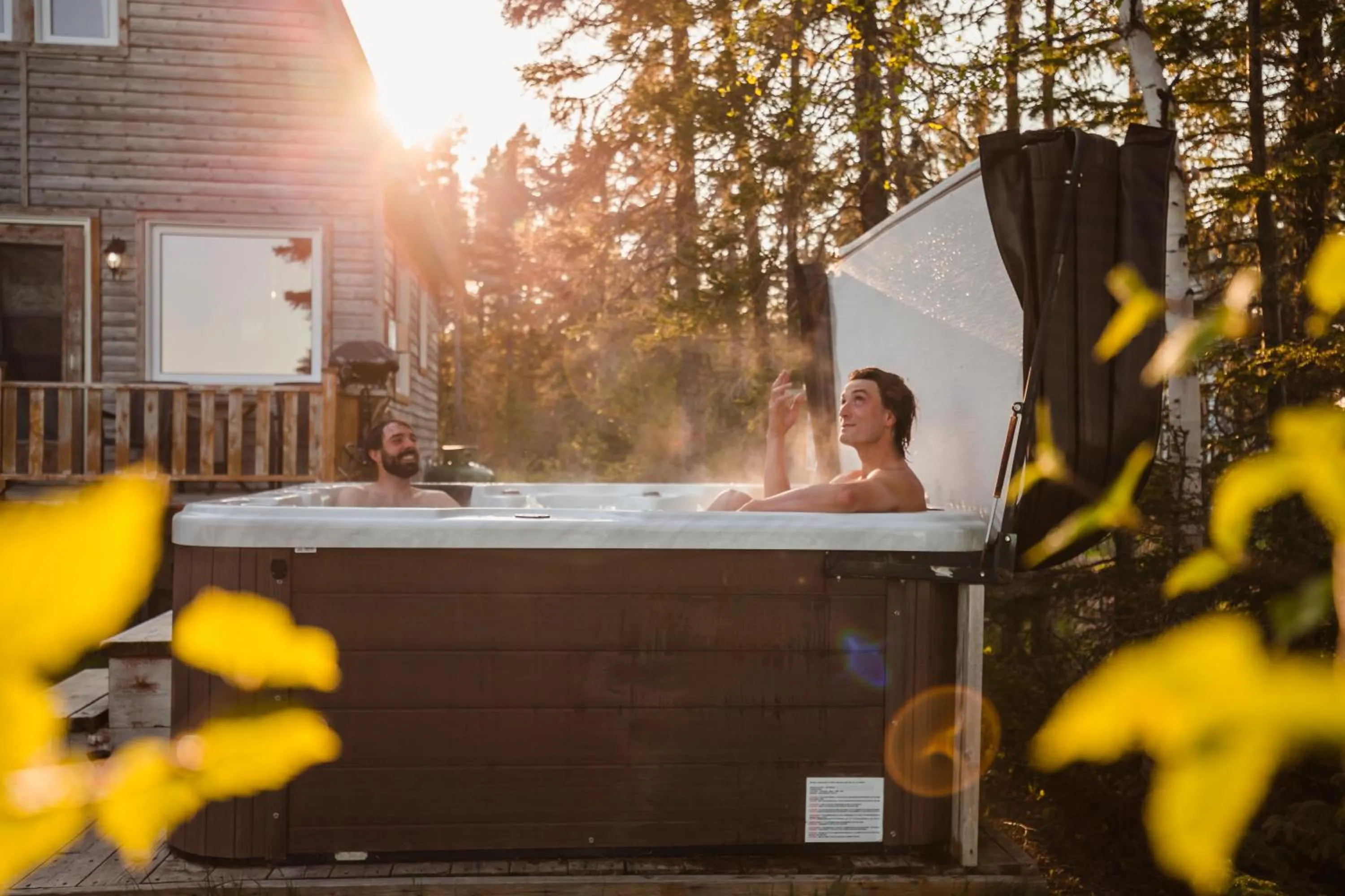 Hot Tub in Chalets du bout du monde
