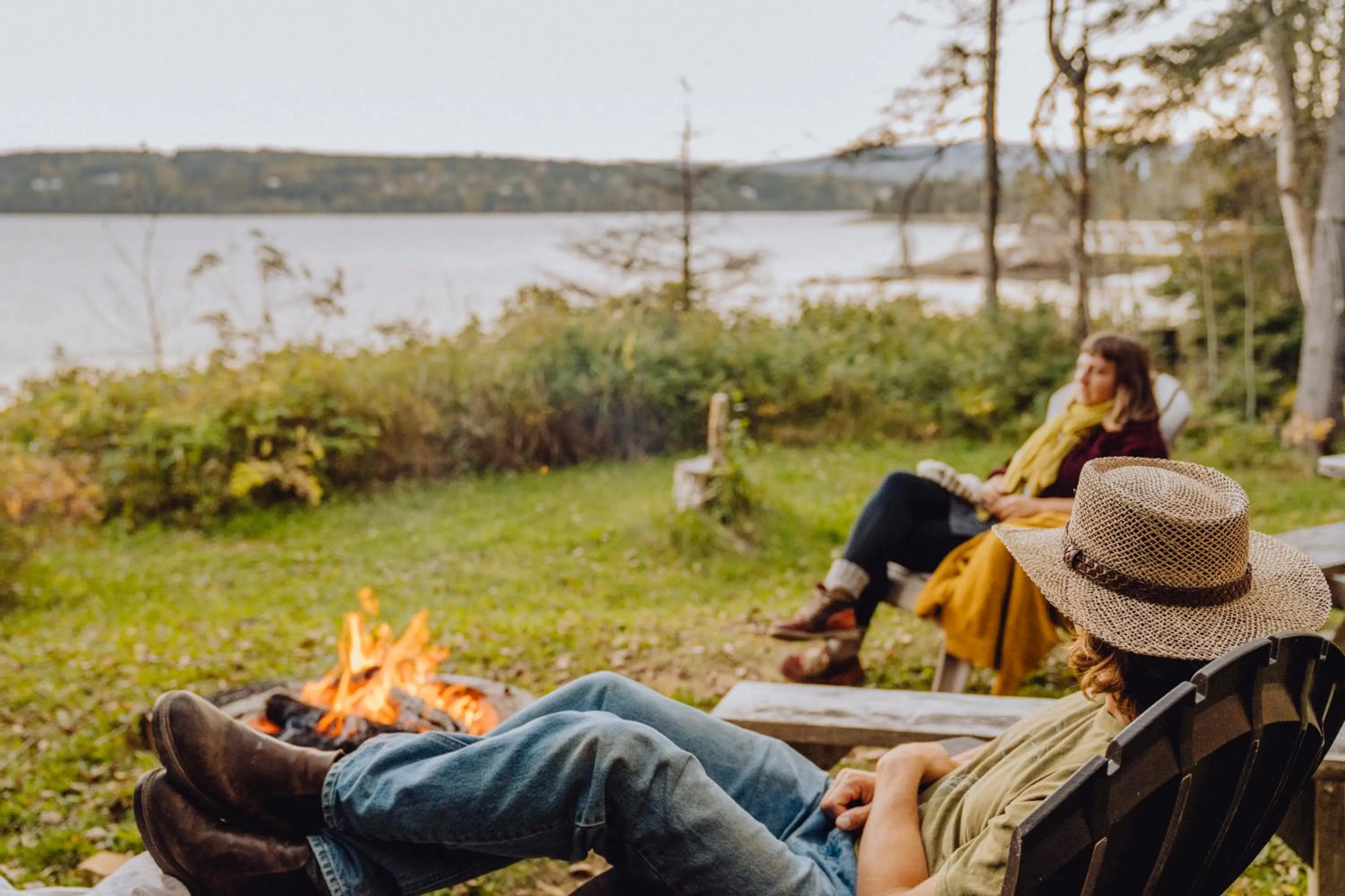 Lake view in Chalets du bout du monde