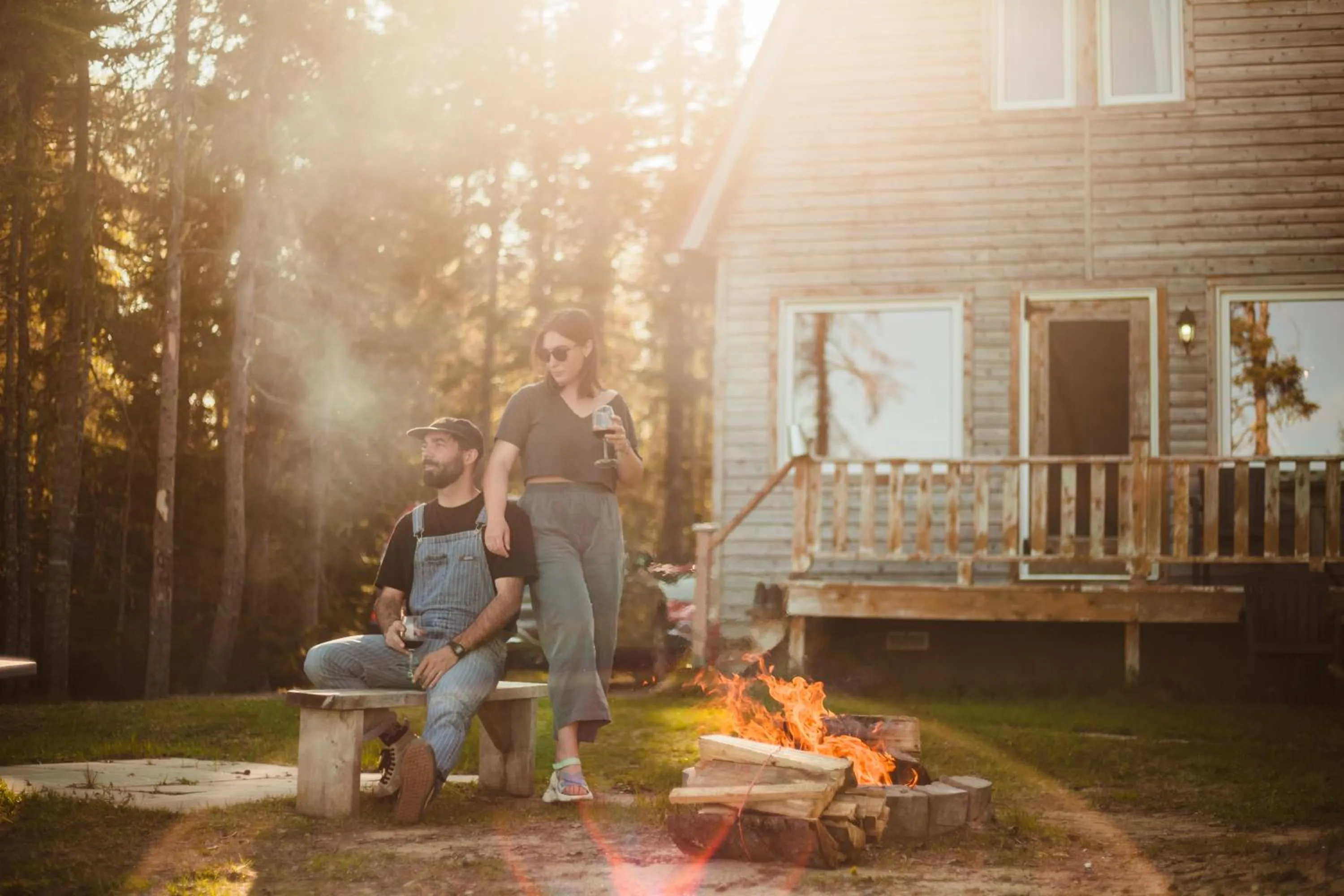 Garden in Chalets du bout du monde