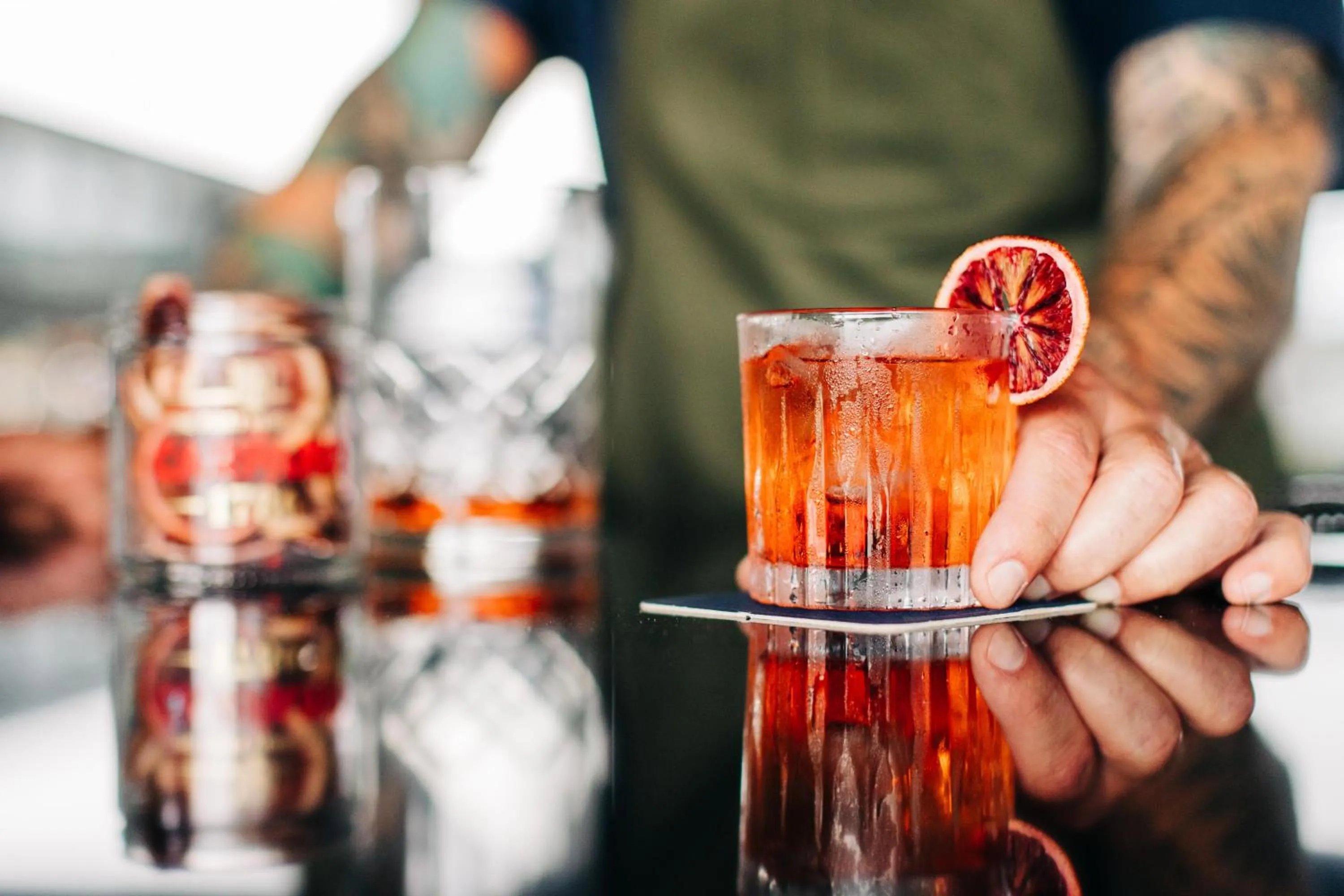 Alcoholic drinks in The Trail Hotel