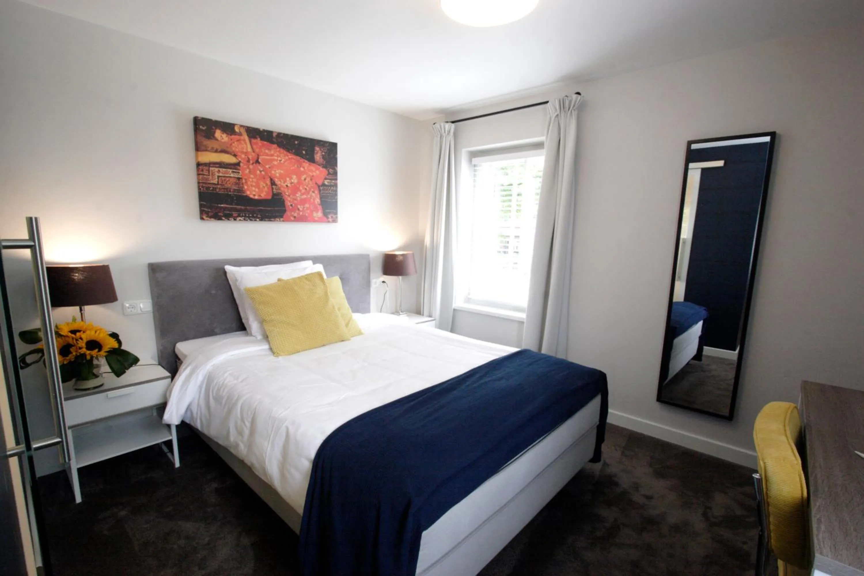 Bedroom, Bed in In de Witte Dame Hotel Bar Kitchen Apartments