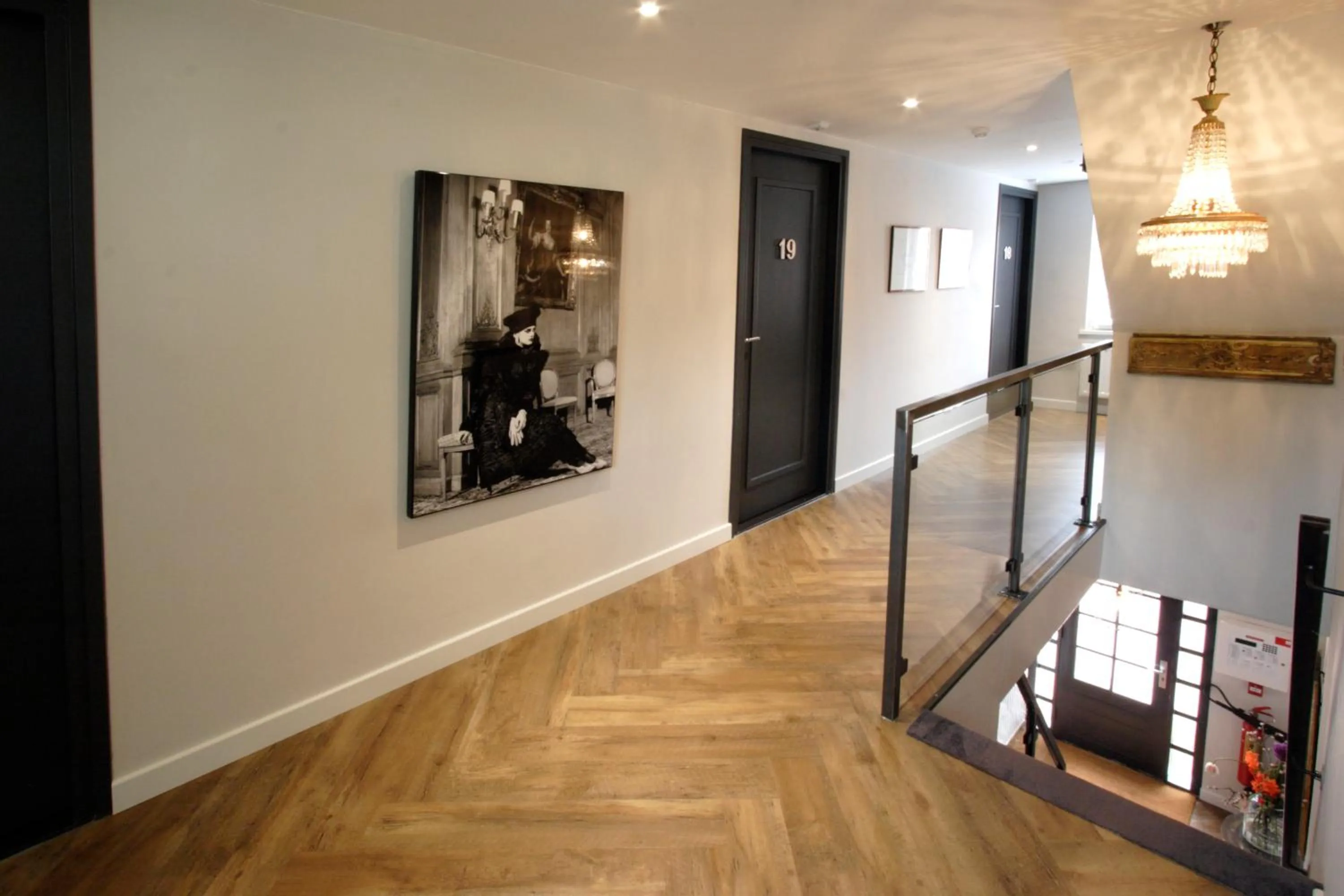 Floor plan in In de Witte Dame Hotel Bar Kitchen Apartments