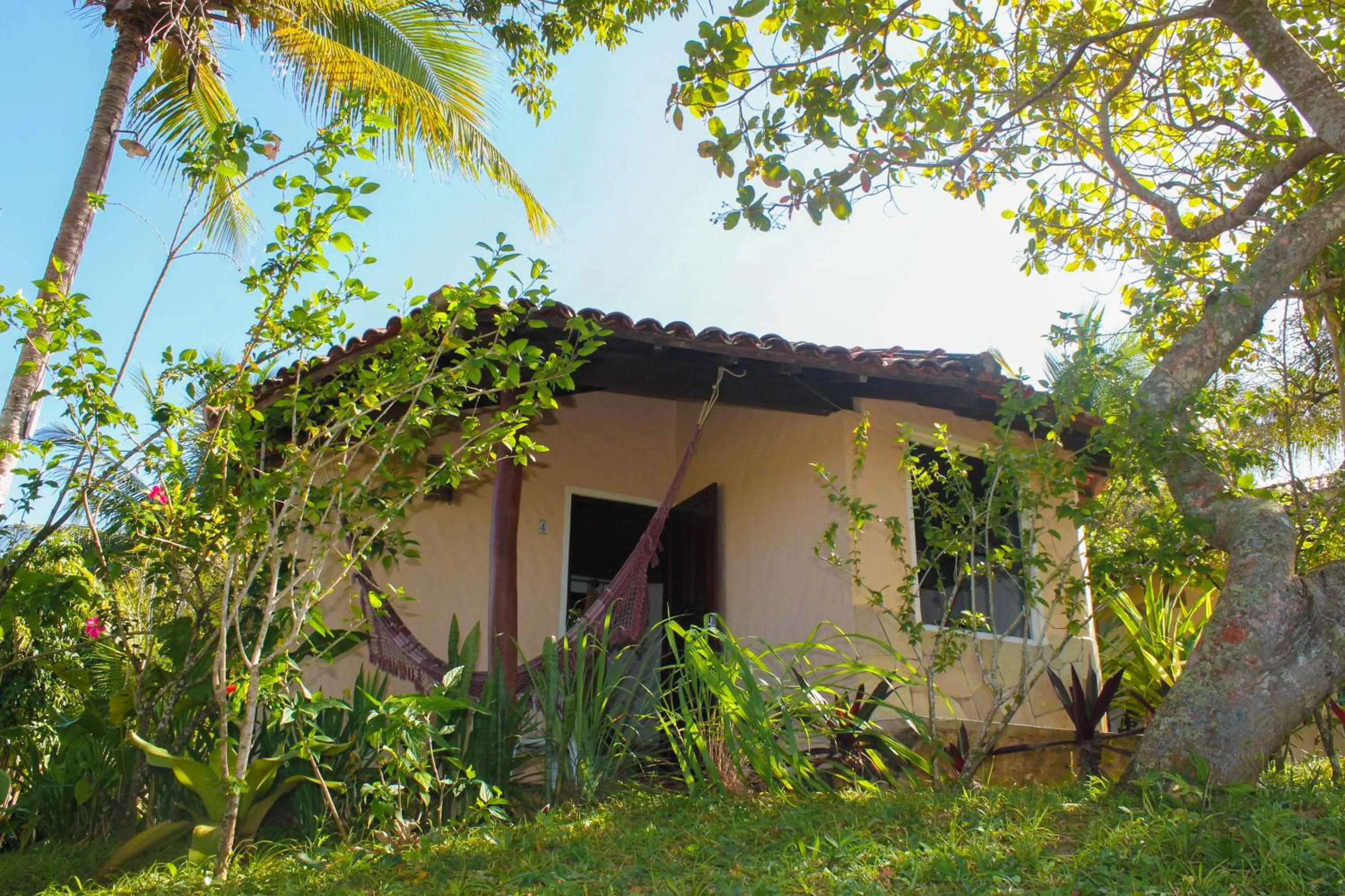 Garden view in Pousada Colibri
