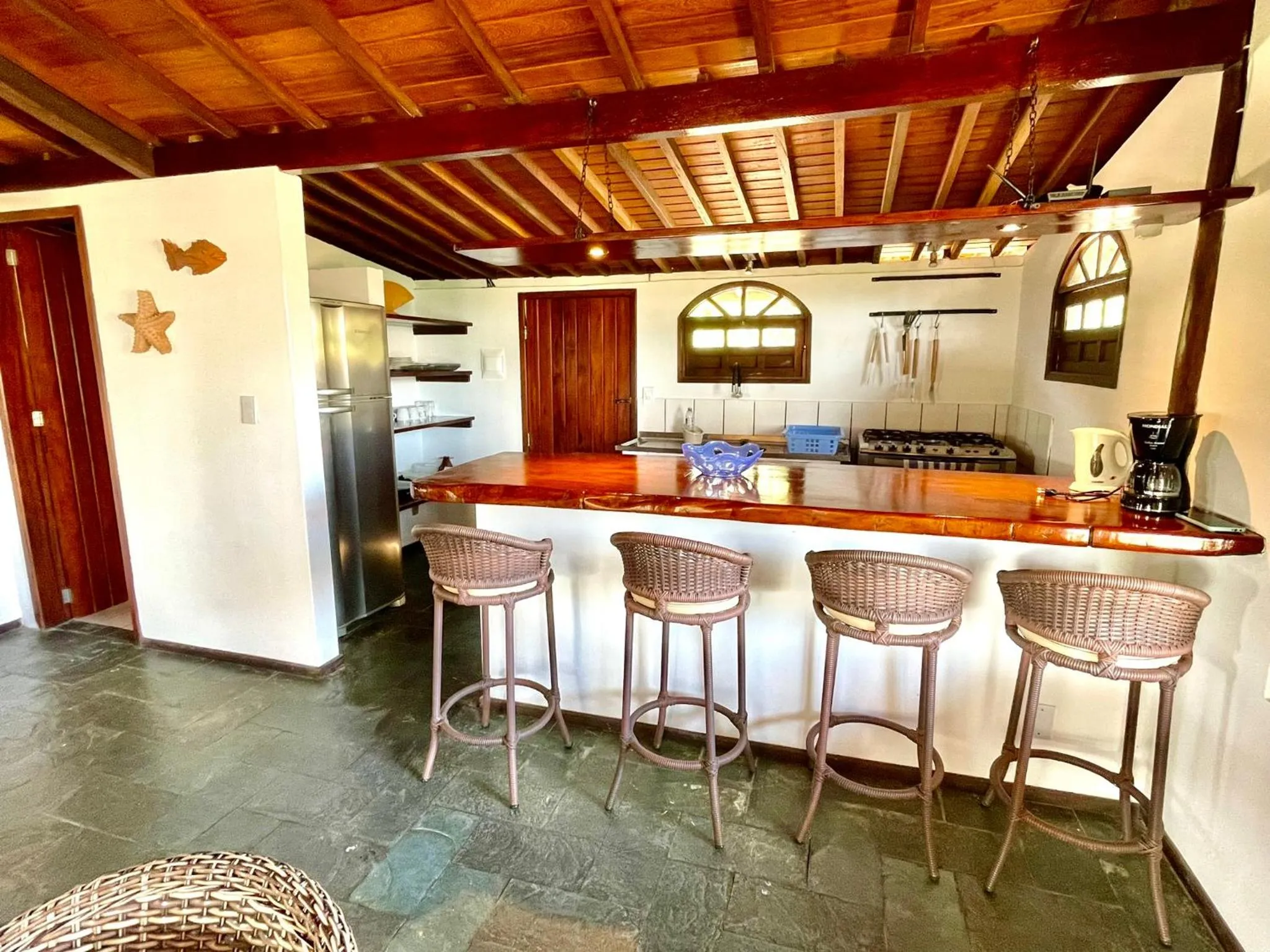 kitchen in Pousada Colibri