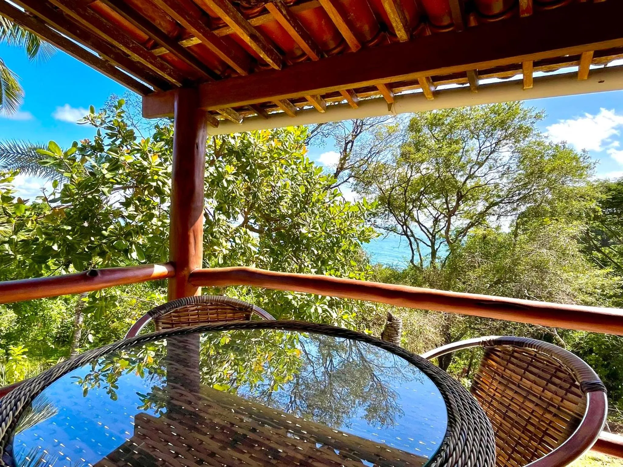 Balcony/Terrace in Pousada Colibri