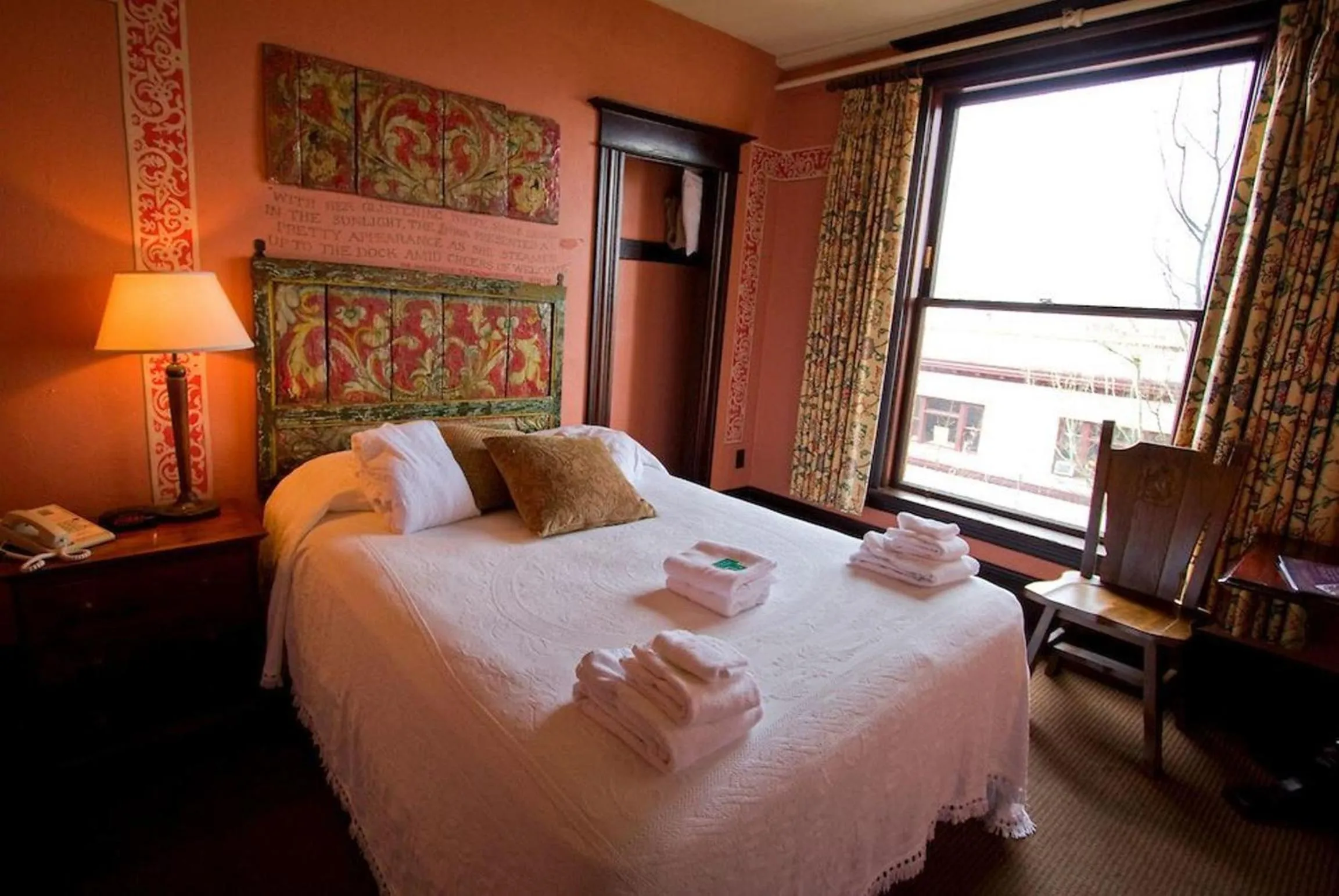 Bed in McMenamins Hotel Oregon