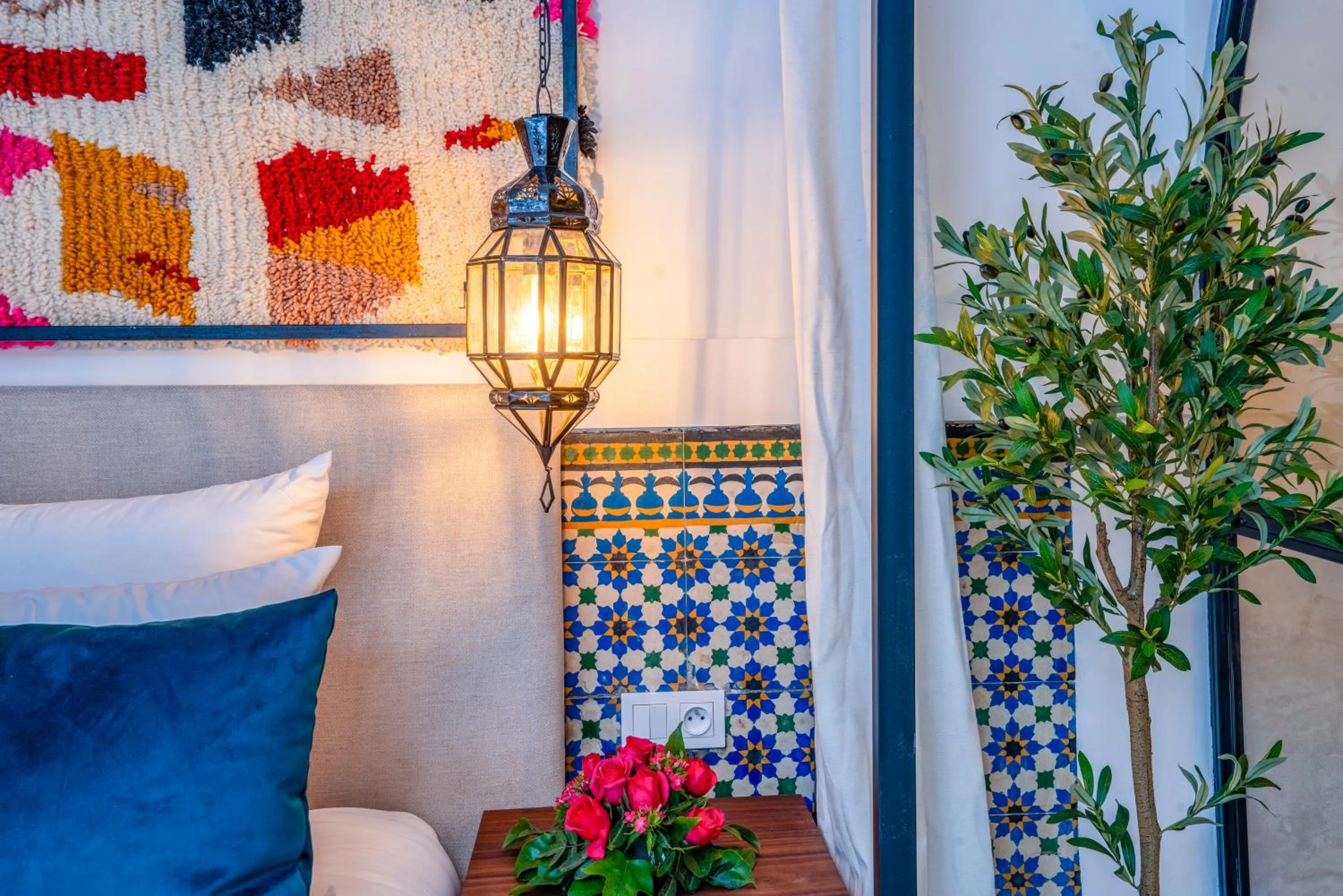 Decorative detail, Bed in Maison H Kasbah