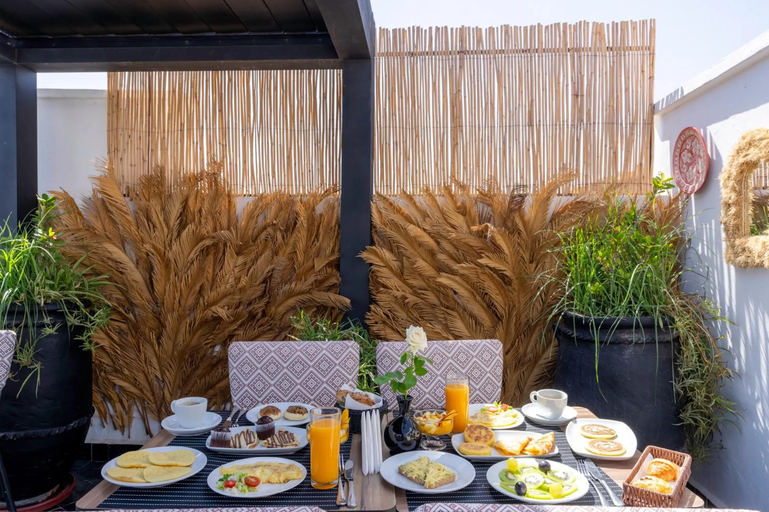 Continental breakfast in Maison H Kasbah