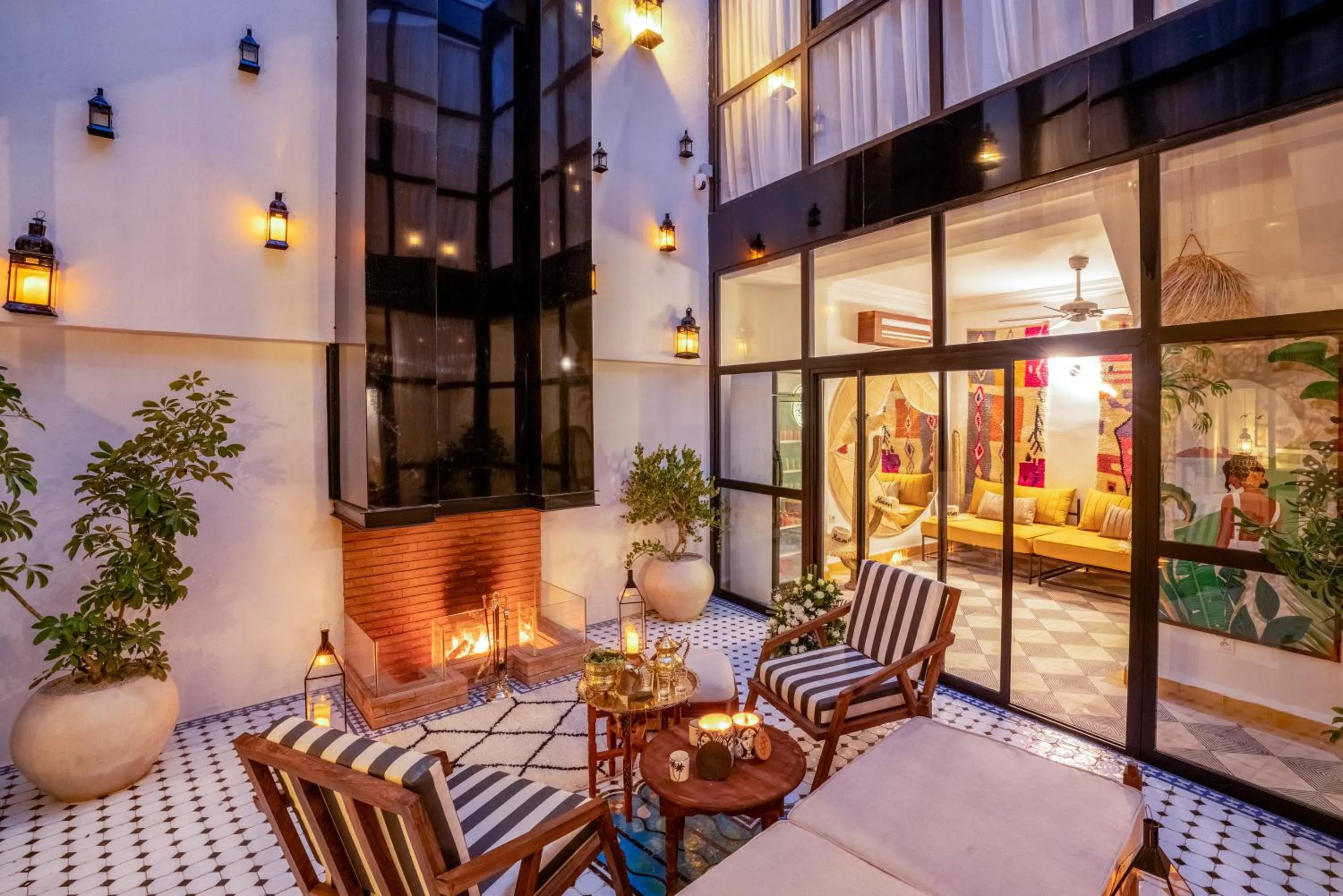 Living room in Maison H Kasbah