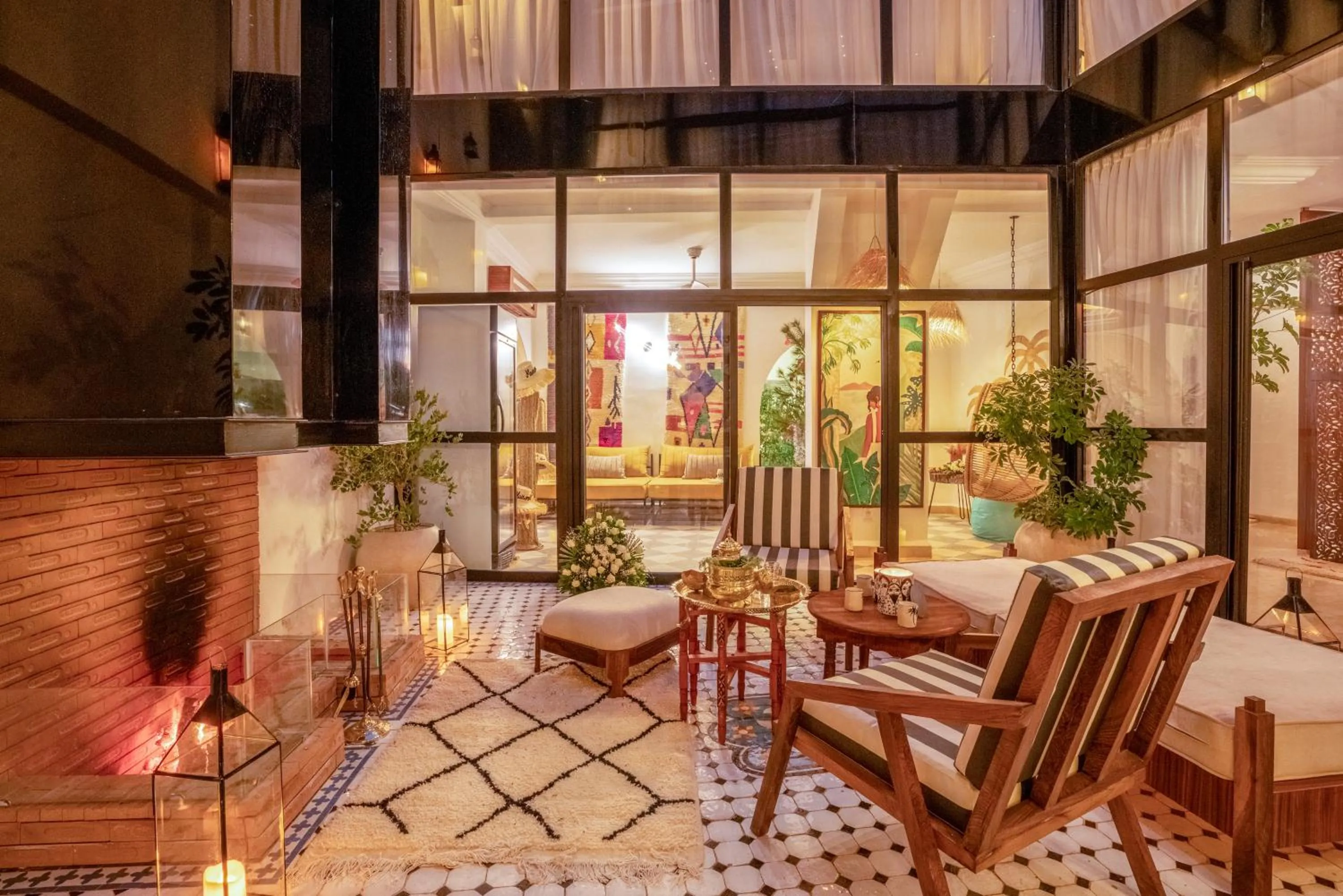 Patio in Maison H Kasbah