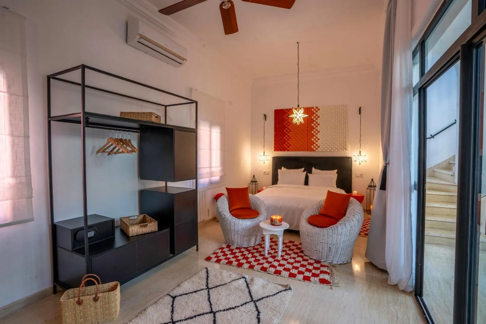 Living room, Bed in Maison H Kasbah