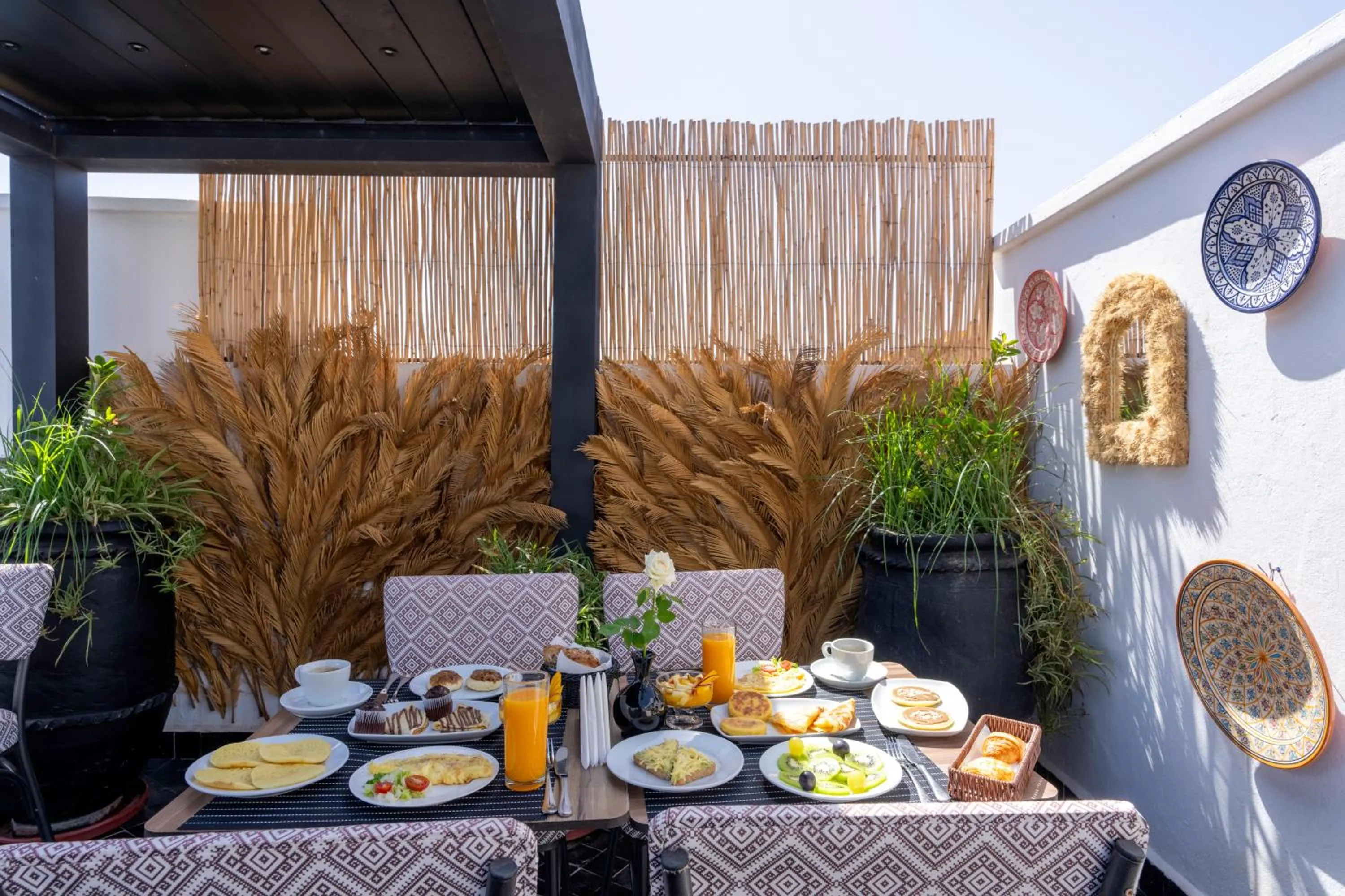 Continental breakfast in Maison H Kasbah