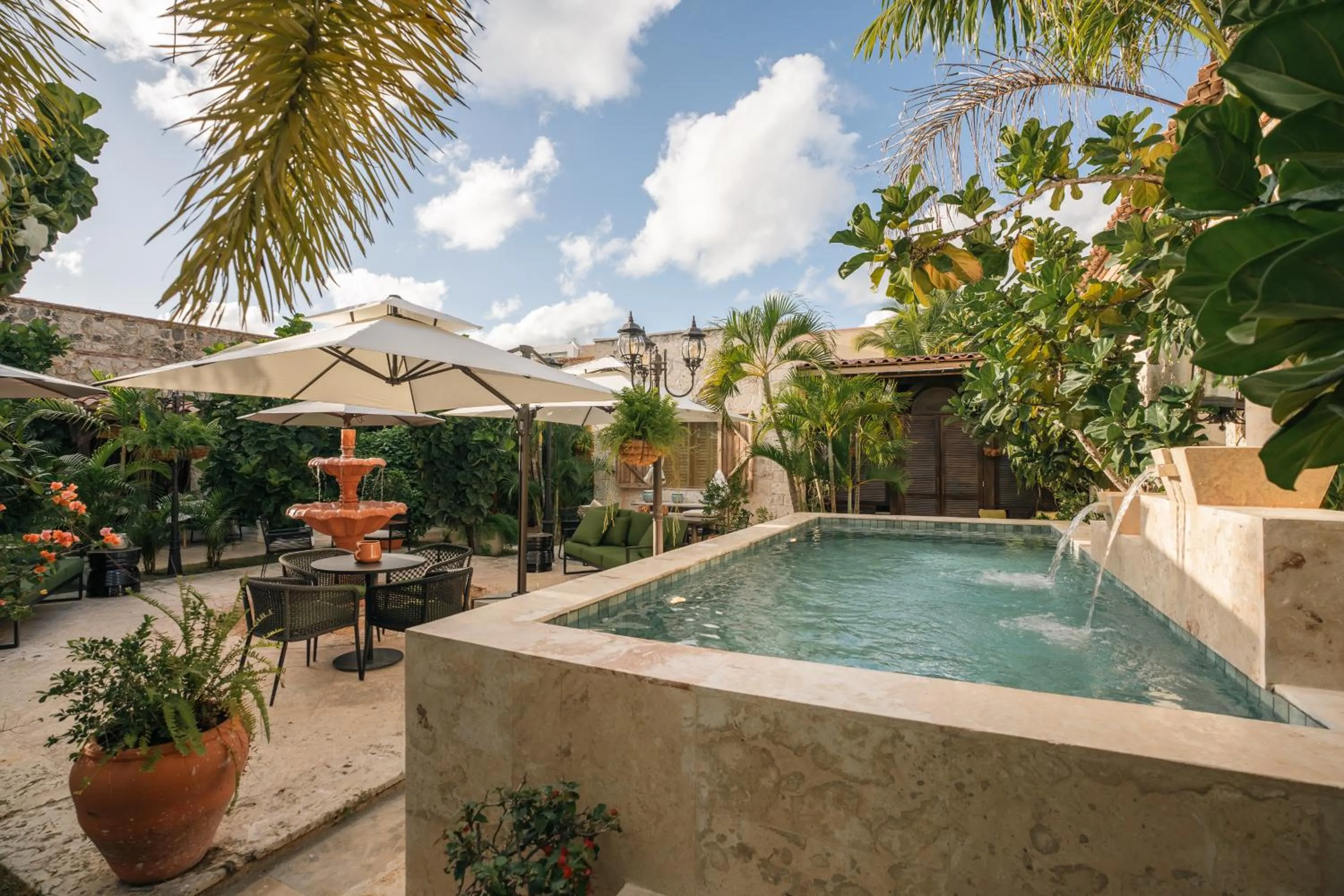 Patio in Hotel Casa Don Luis Cap Cana by Faranda Boutique
