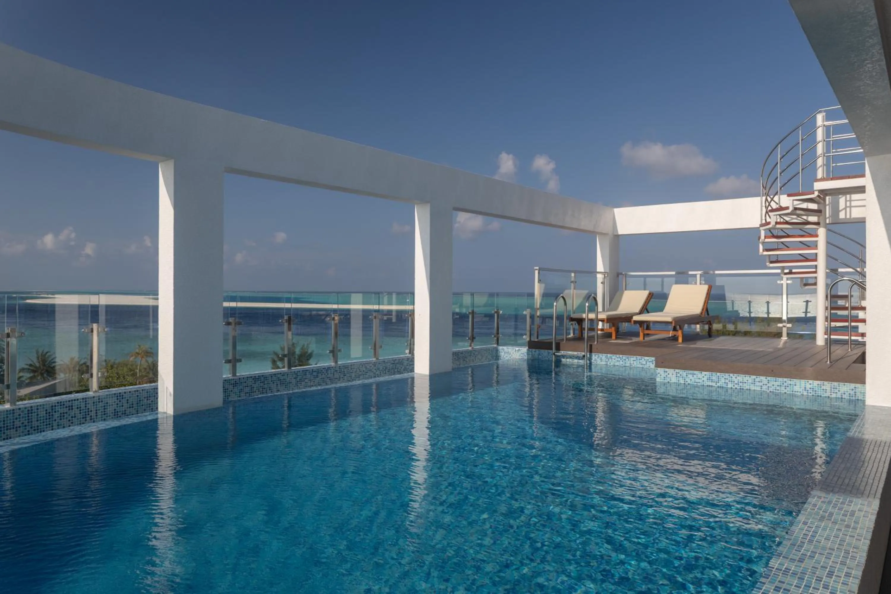 Swimming pool in Arrival Beach and Spa