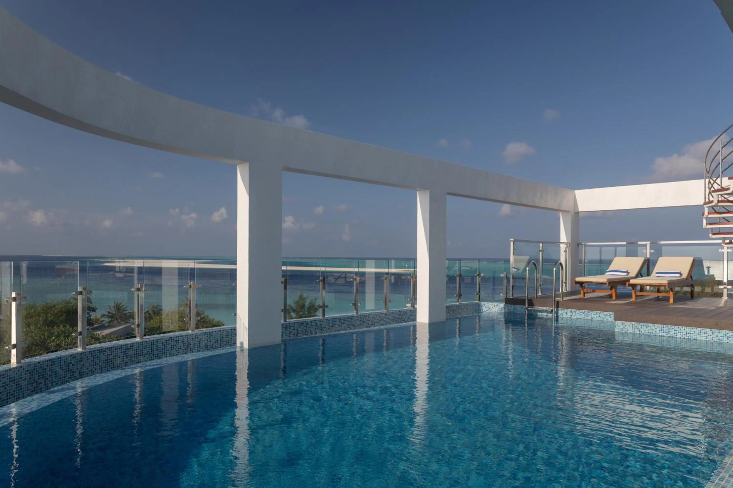 Swimming pool in Arrival Beach and Spa