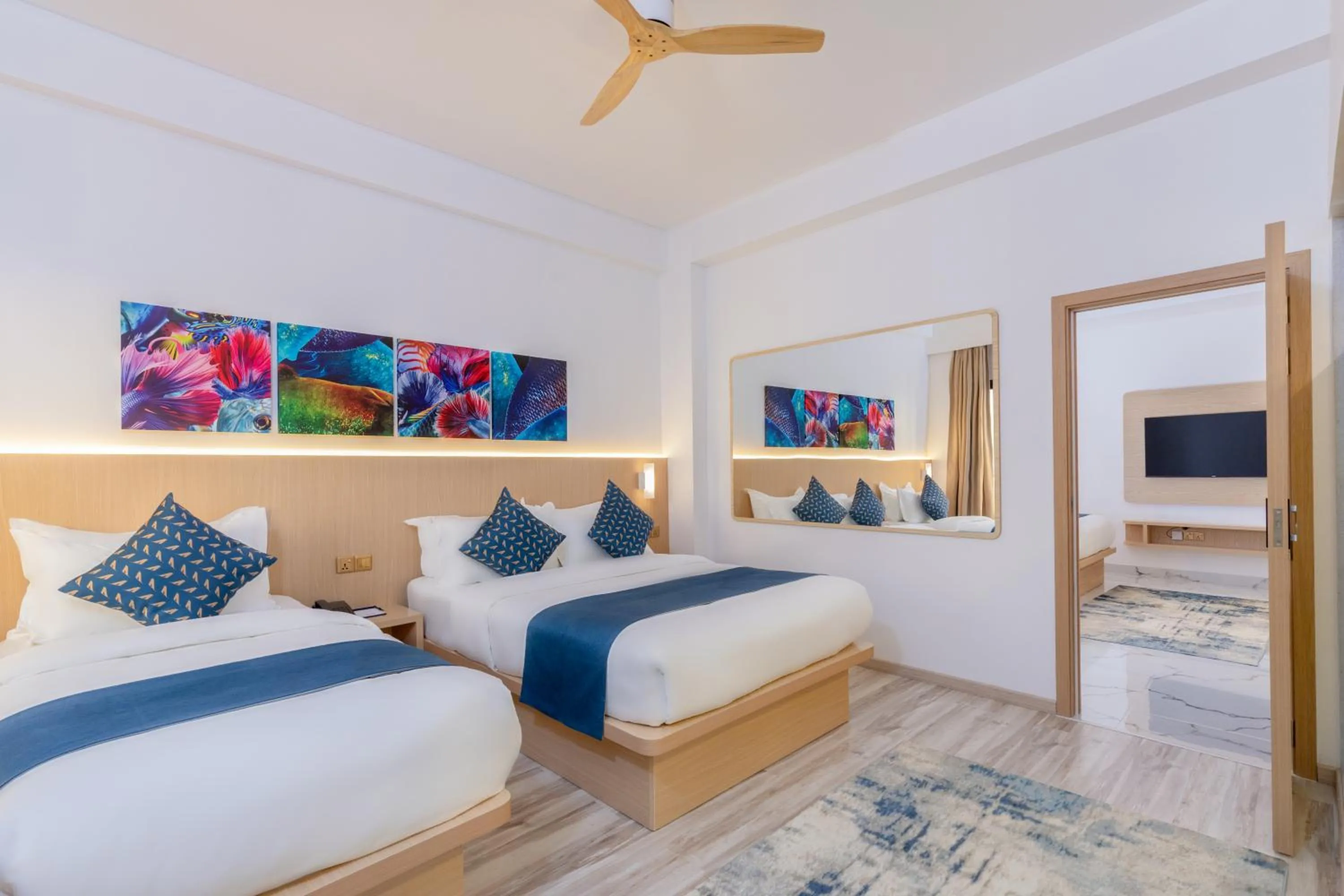 Bedroom, Bed in Arrival Beach and Spa
