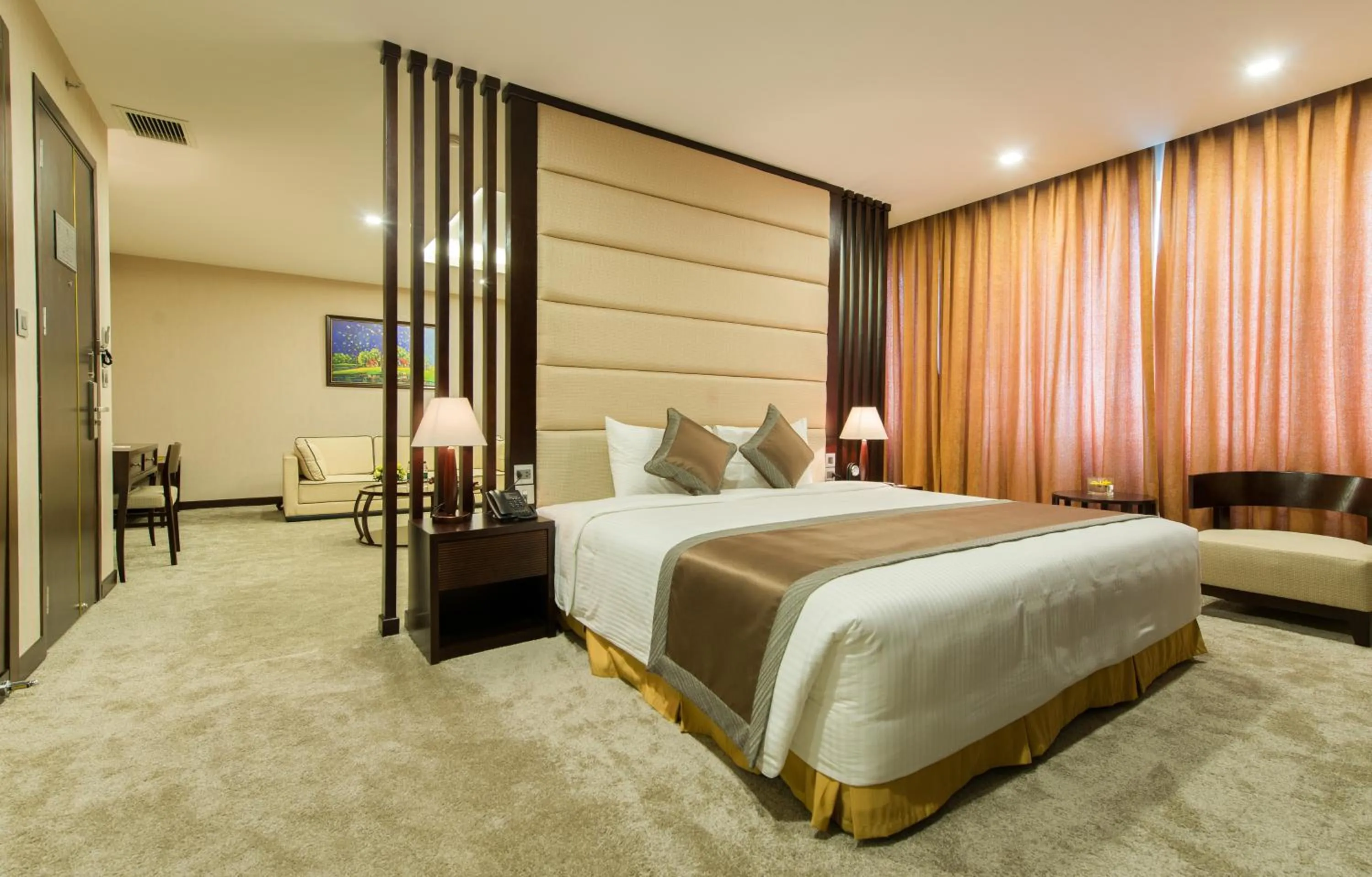 Bed in Muong Thanh Hanoi Centre Hotel