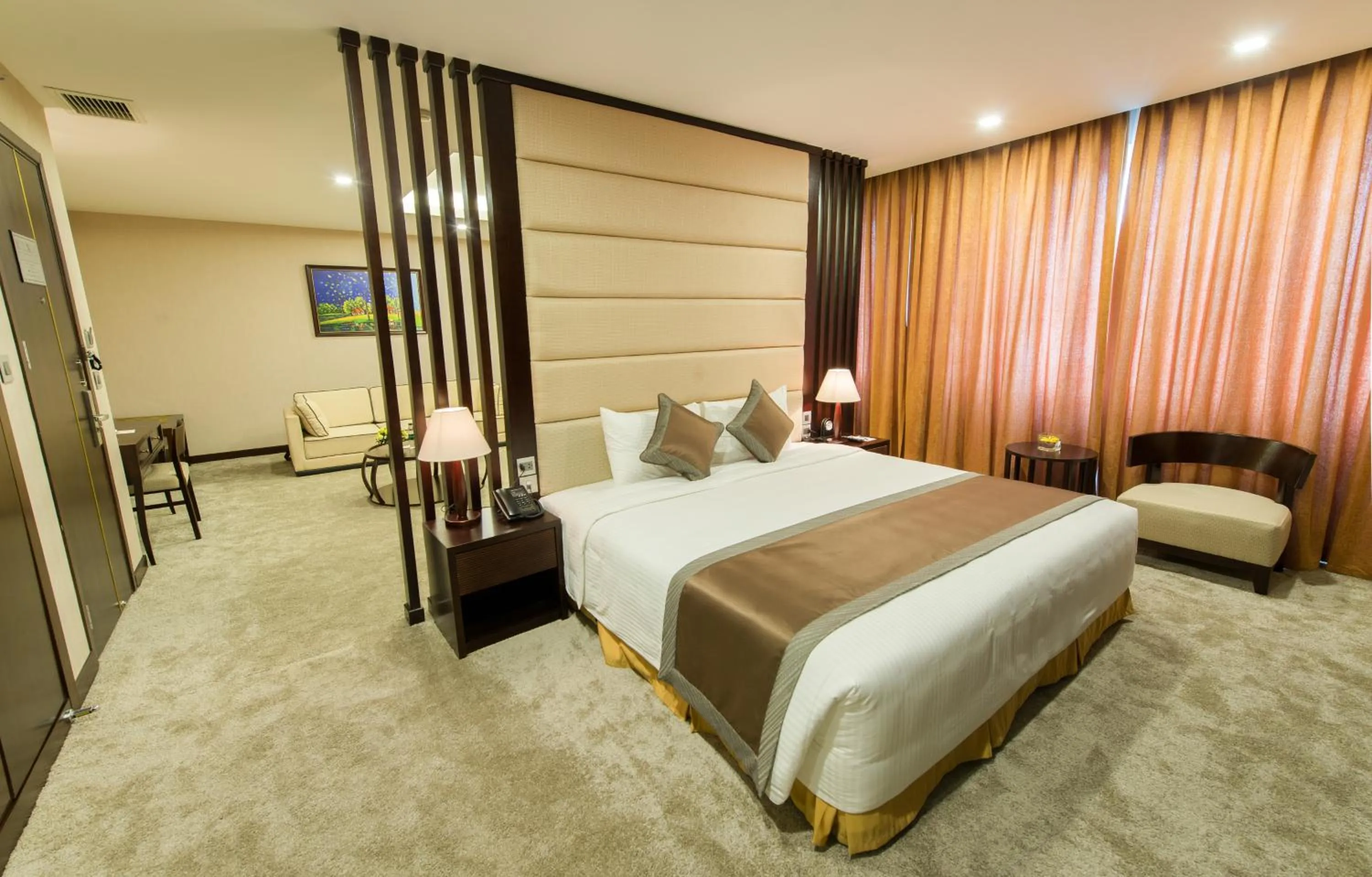 Bed in Muong Thanh Hanoi Centre Hotel