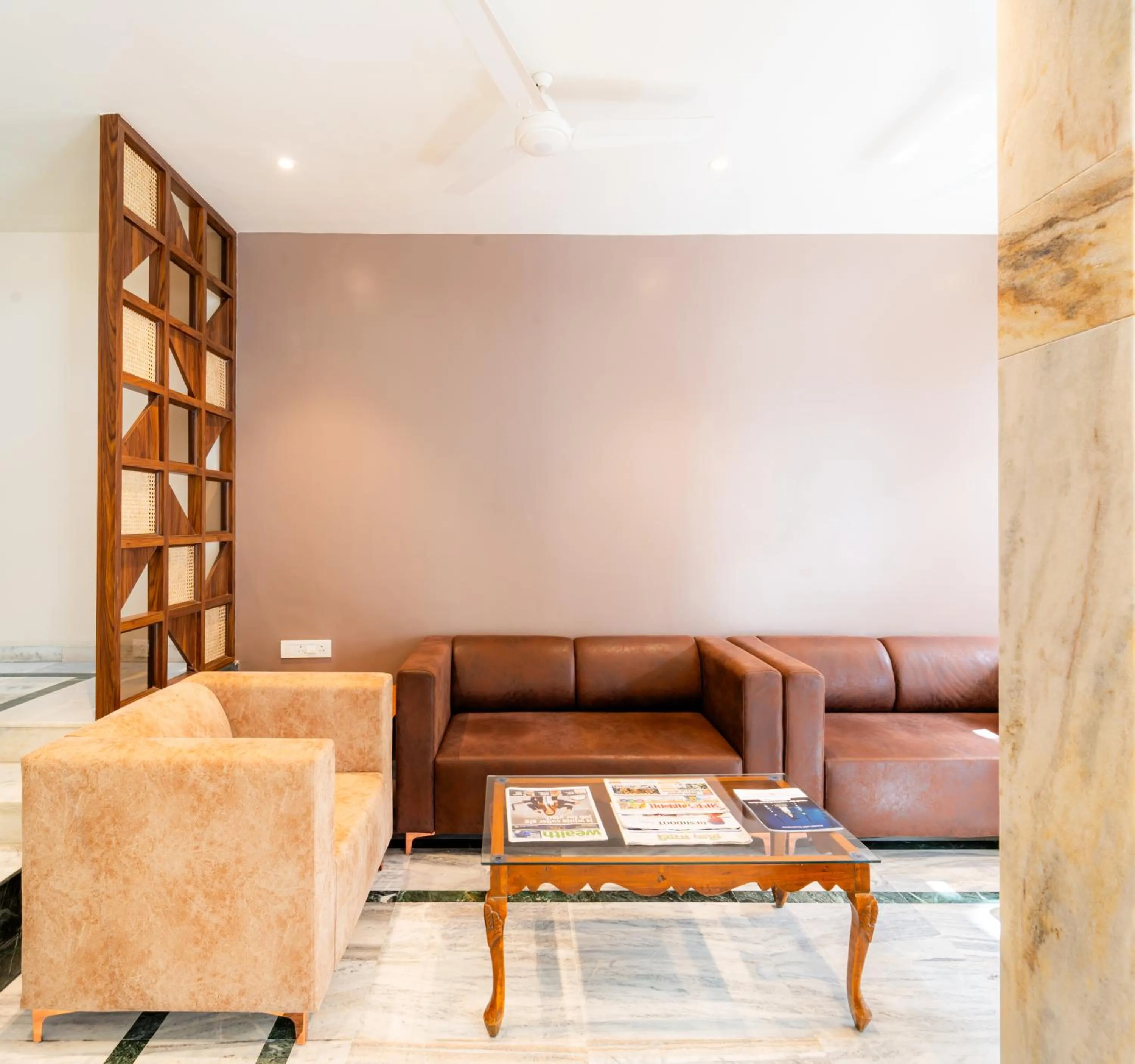 Seating area in Treebo Kaveri