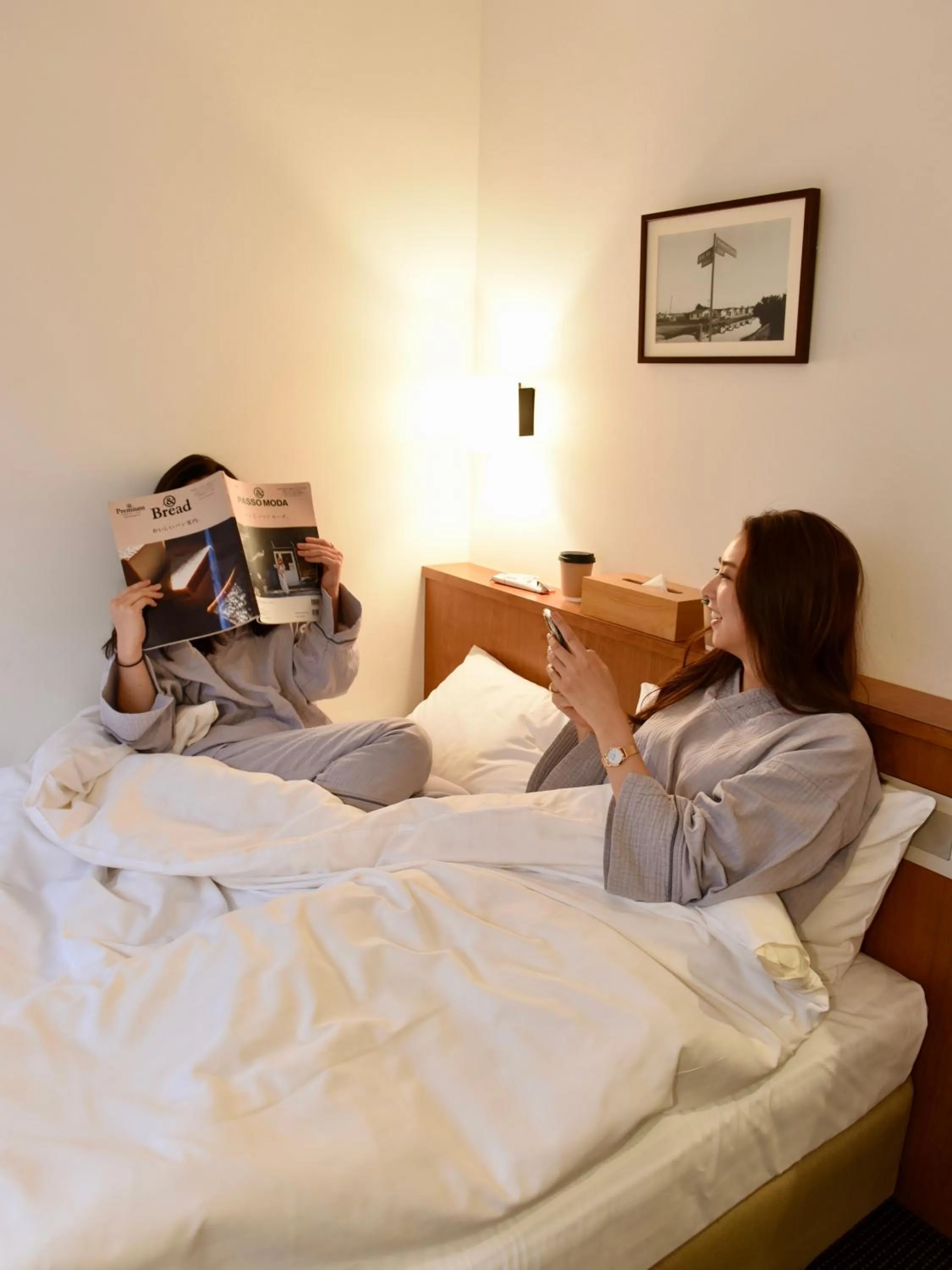 People, Bed in Hotel Pacific Kanazawa