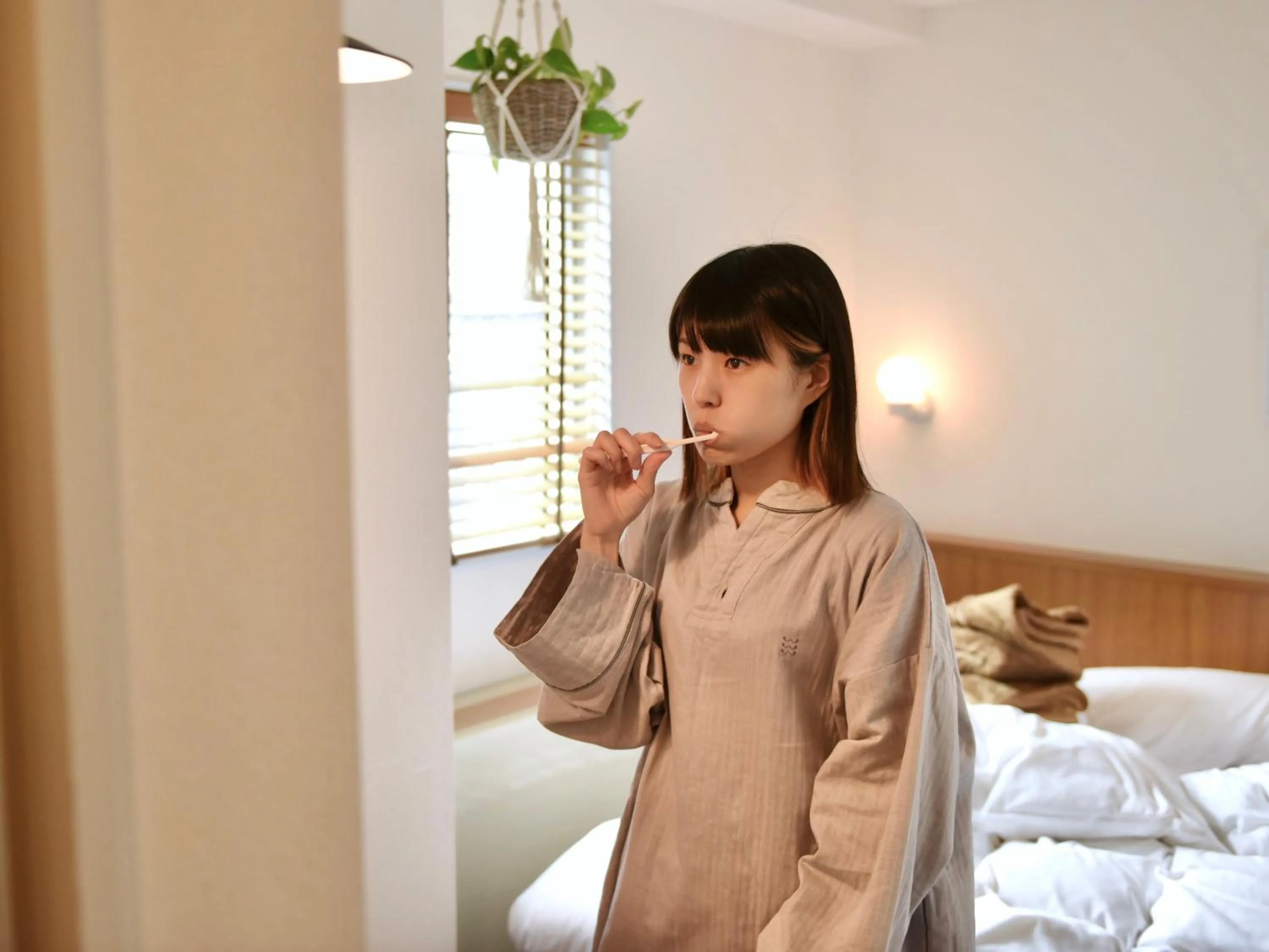 Staff, Bed in Hotel Pacific Kanazawa