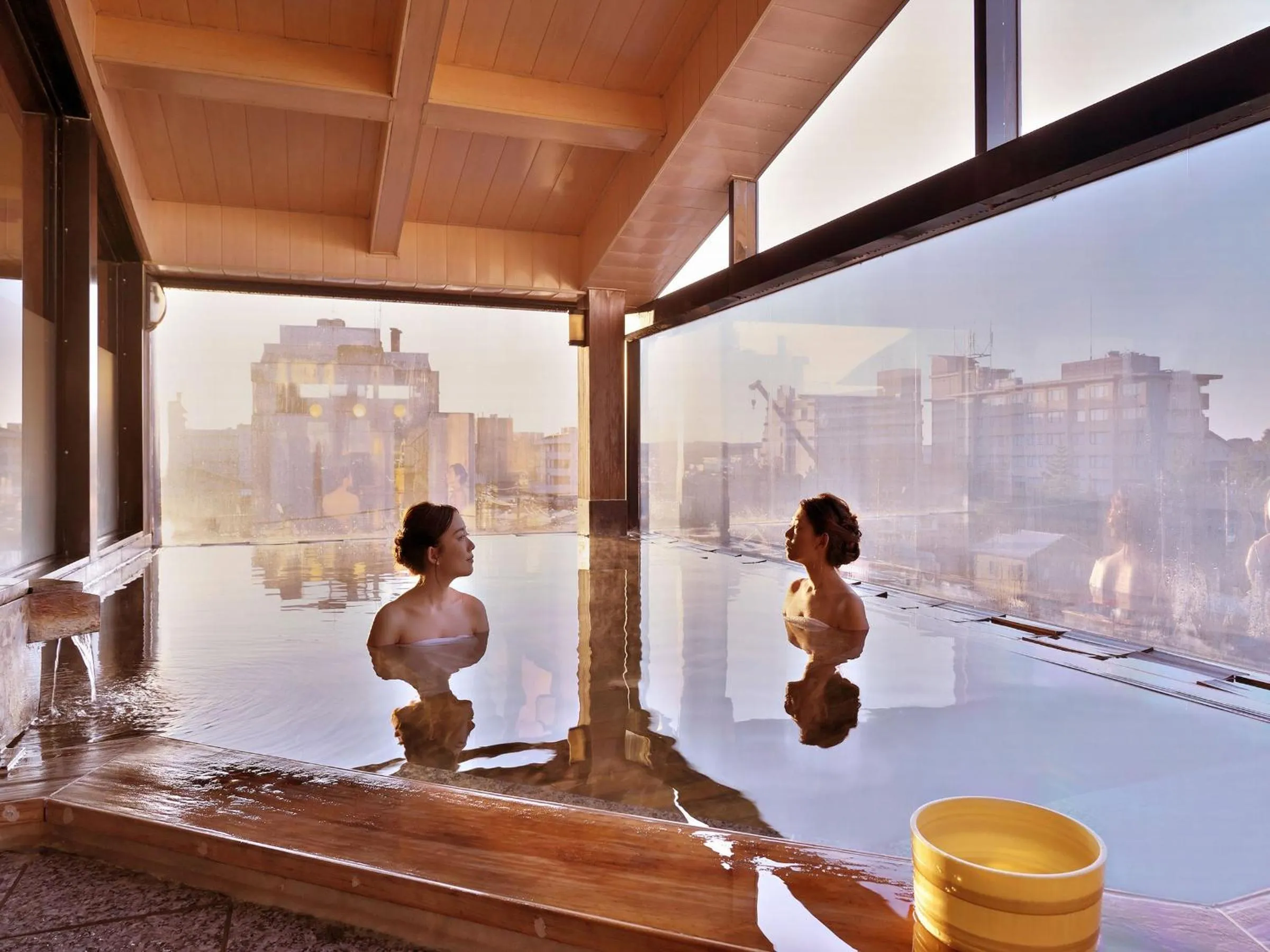 Hot Spring Bath in Awara Grand Hotel