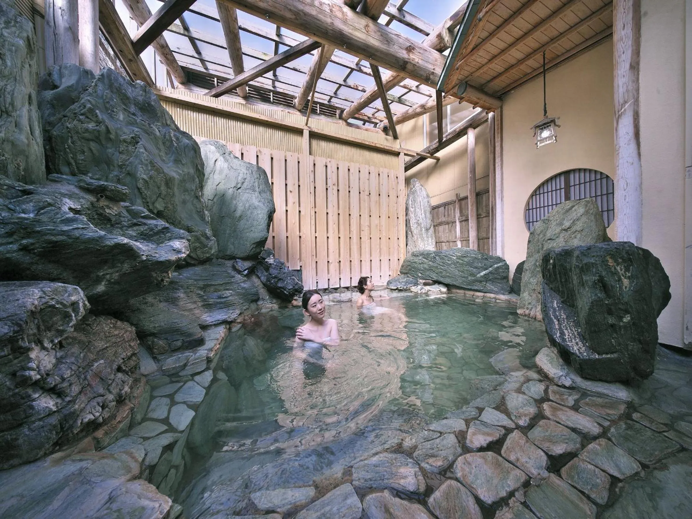 Open Air Bath in Awara Grand Hotel