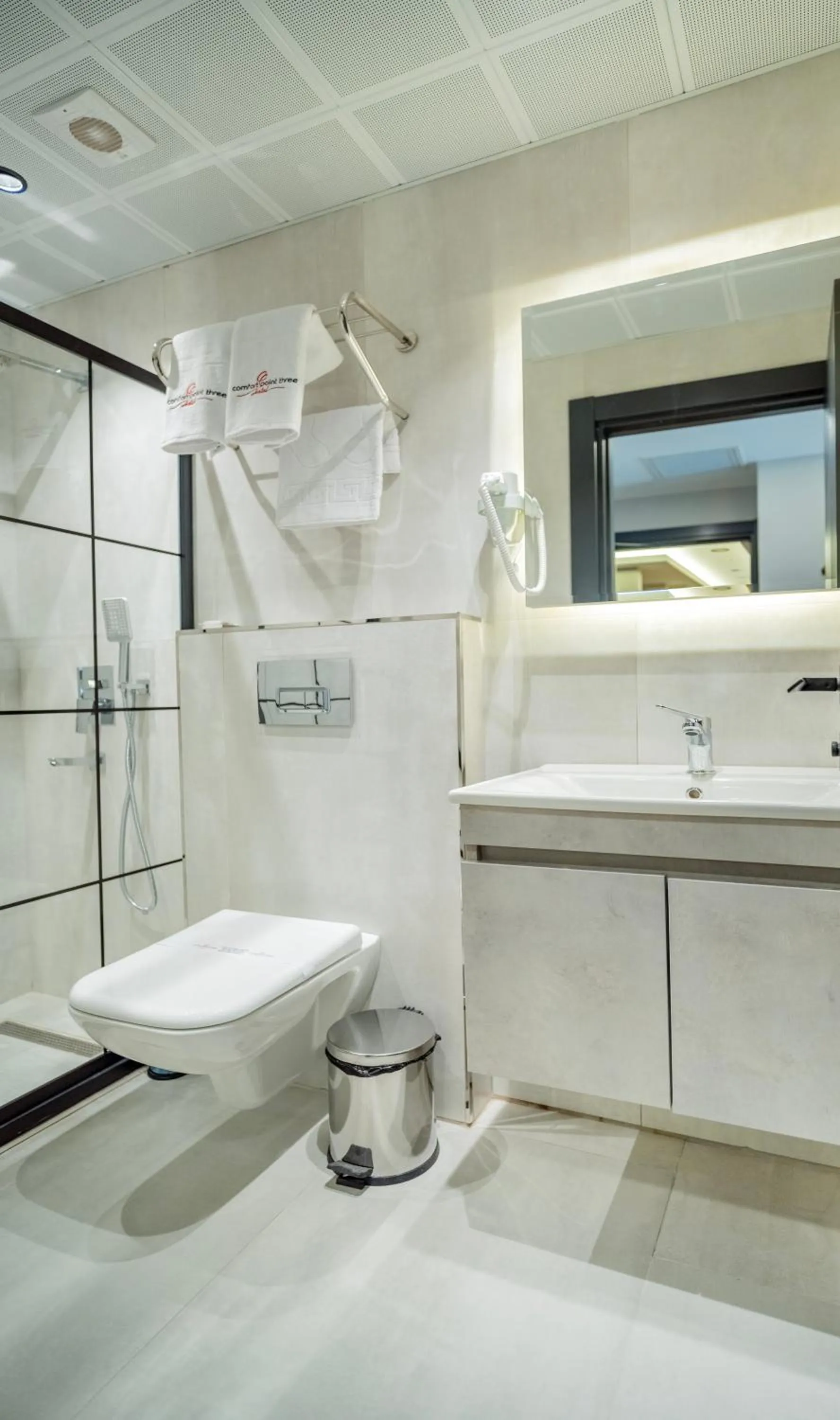 Shower in Modernlux Hotel